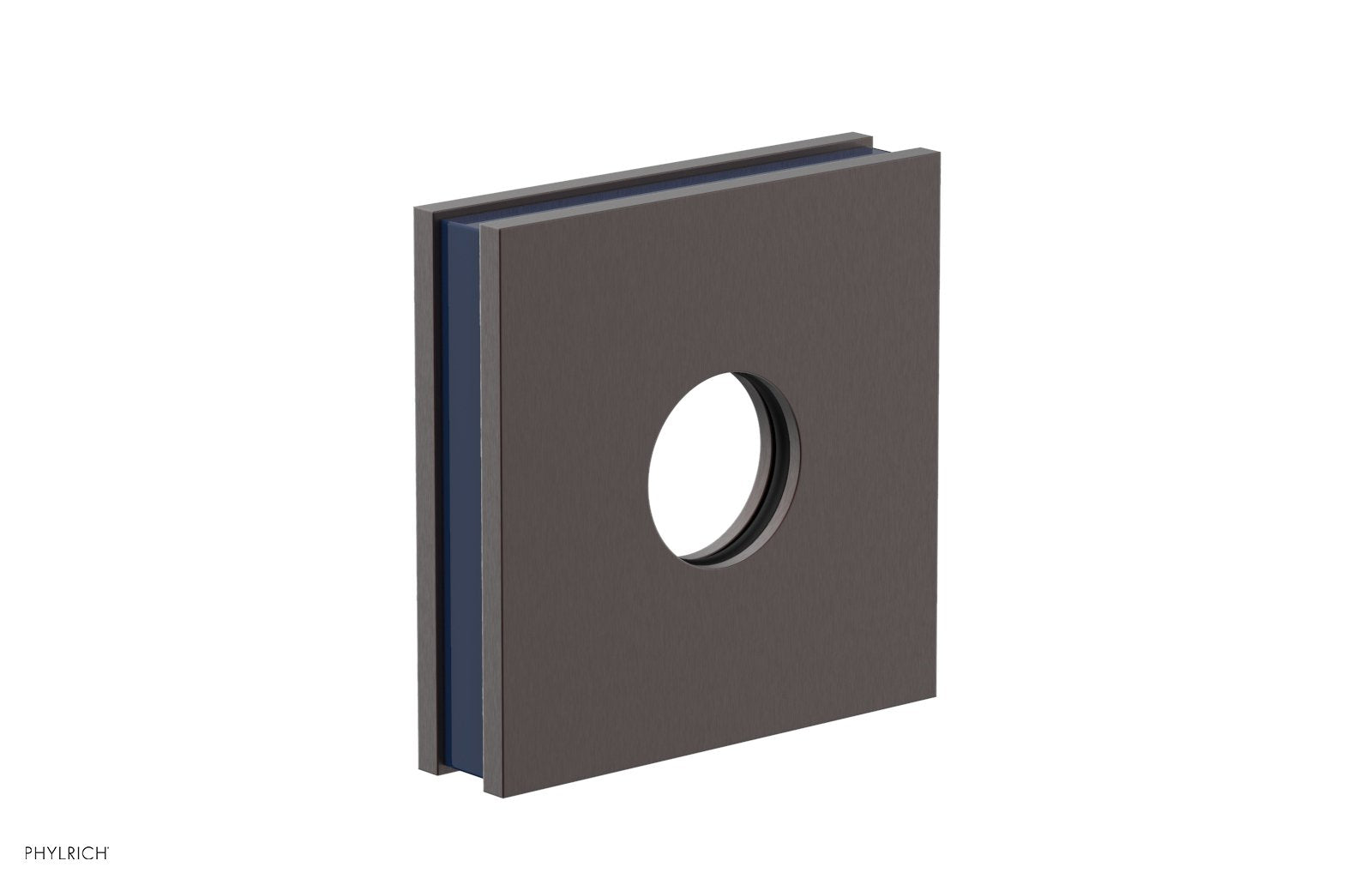 Square Flange with "Navy Blue" Accent 3-722