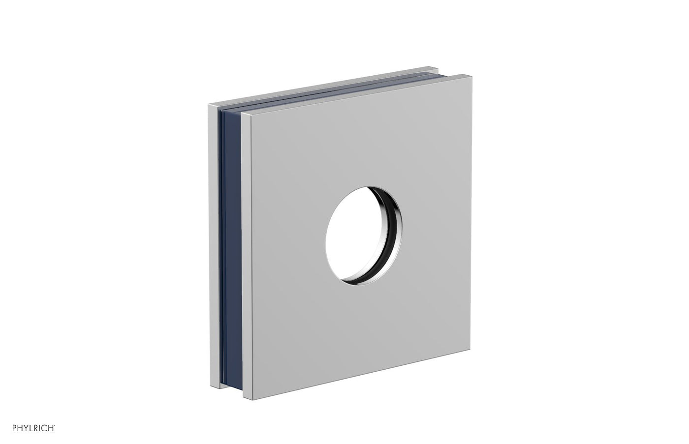 Square Flange with "Navy Blue" Accent 3-722