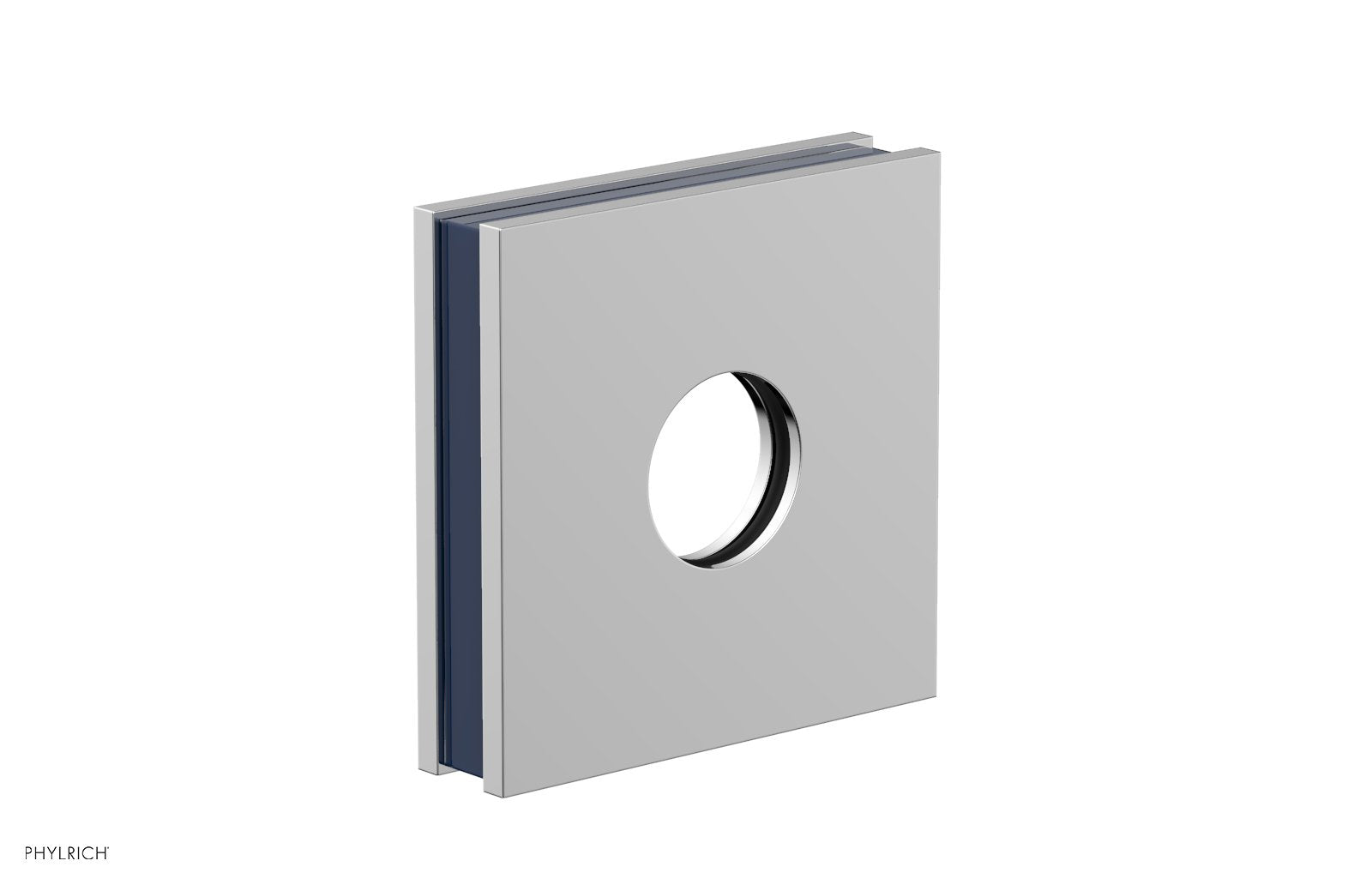 Square Flange with "Navy Blue" Accent 3-722