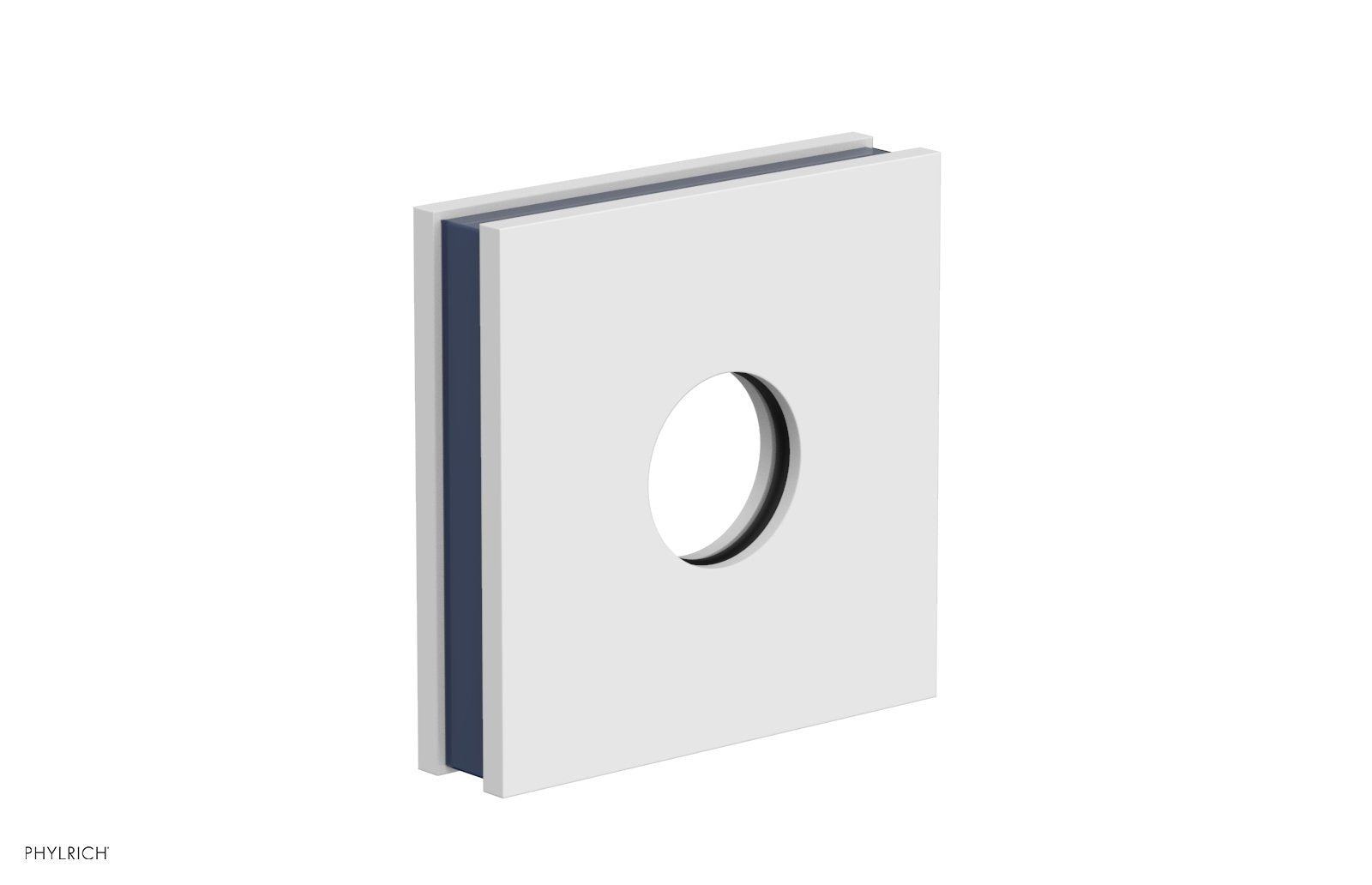 Square Flange with "Navy Blue" Accent 3-722
