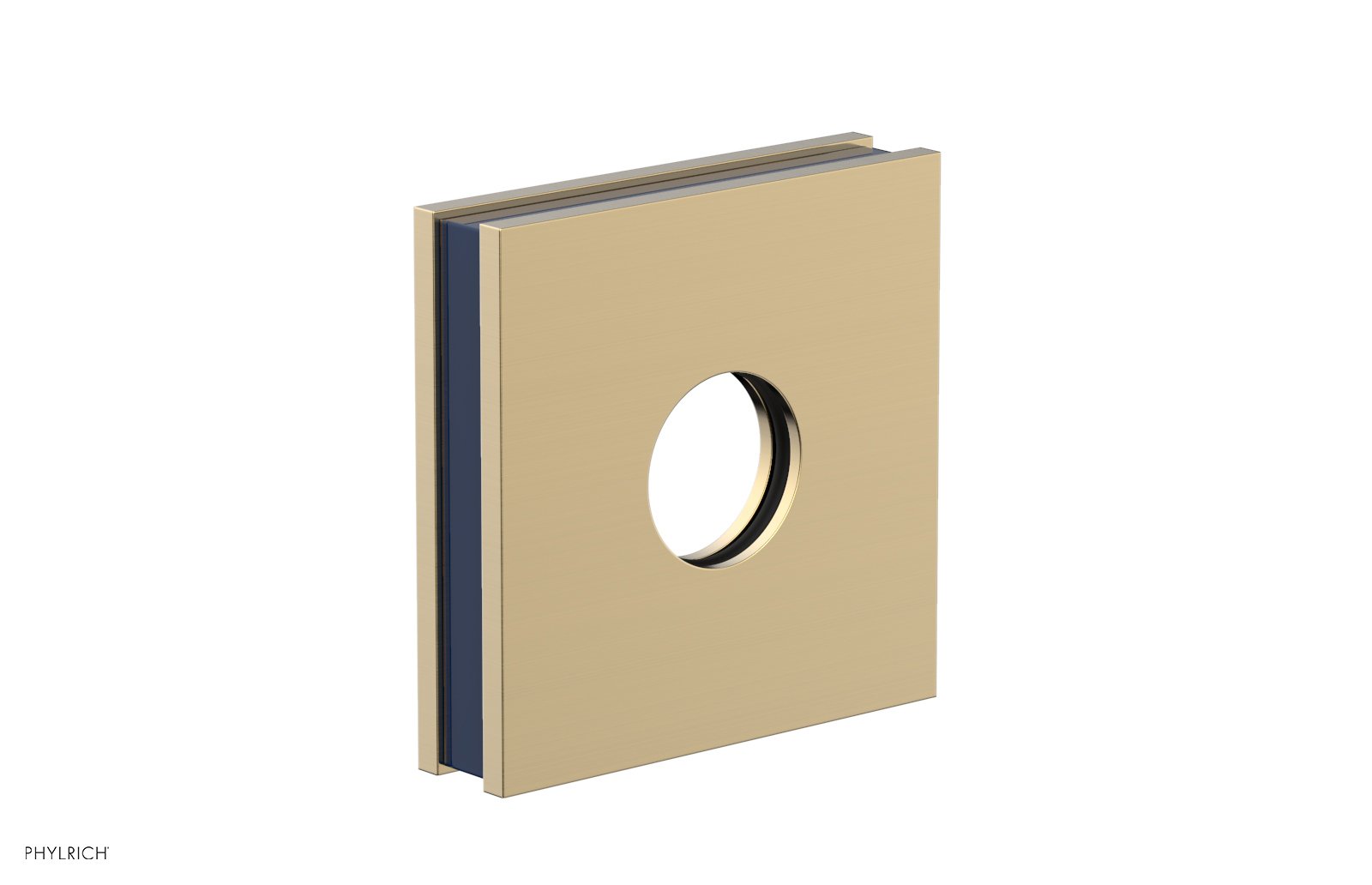 Square Flange with "Navy Blue" Accent 3-722