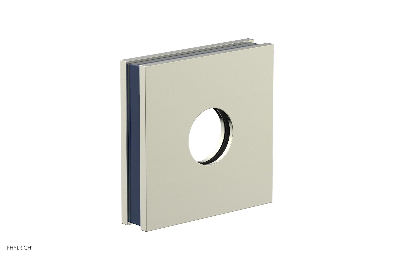 Square Flange with "Navy Blue" Accent 3-722