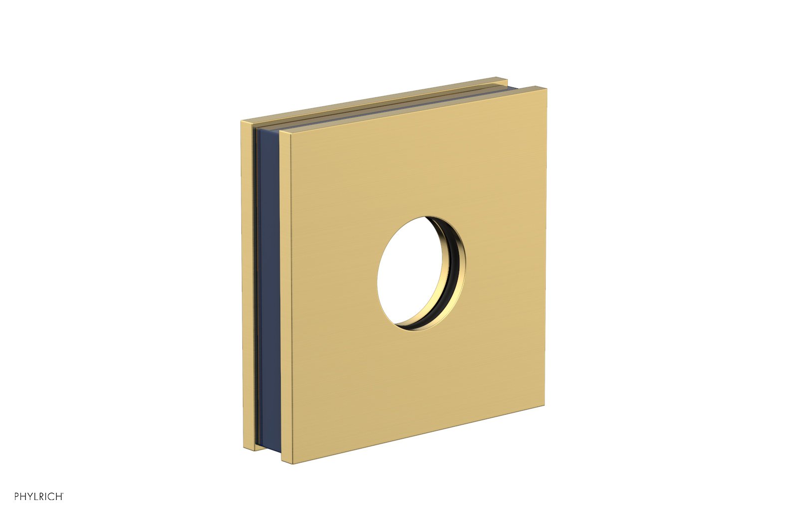 Square Flange with "Navy Blue" Accent 3-722