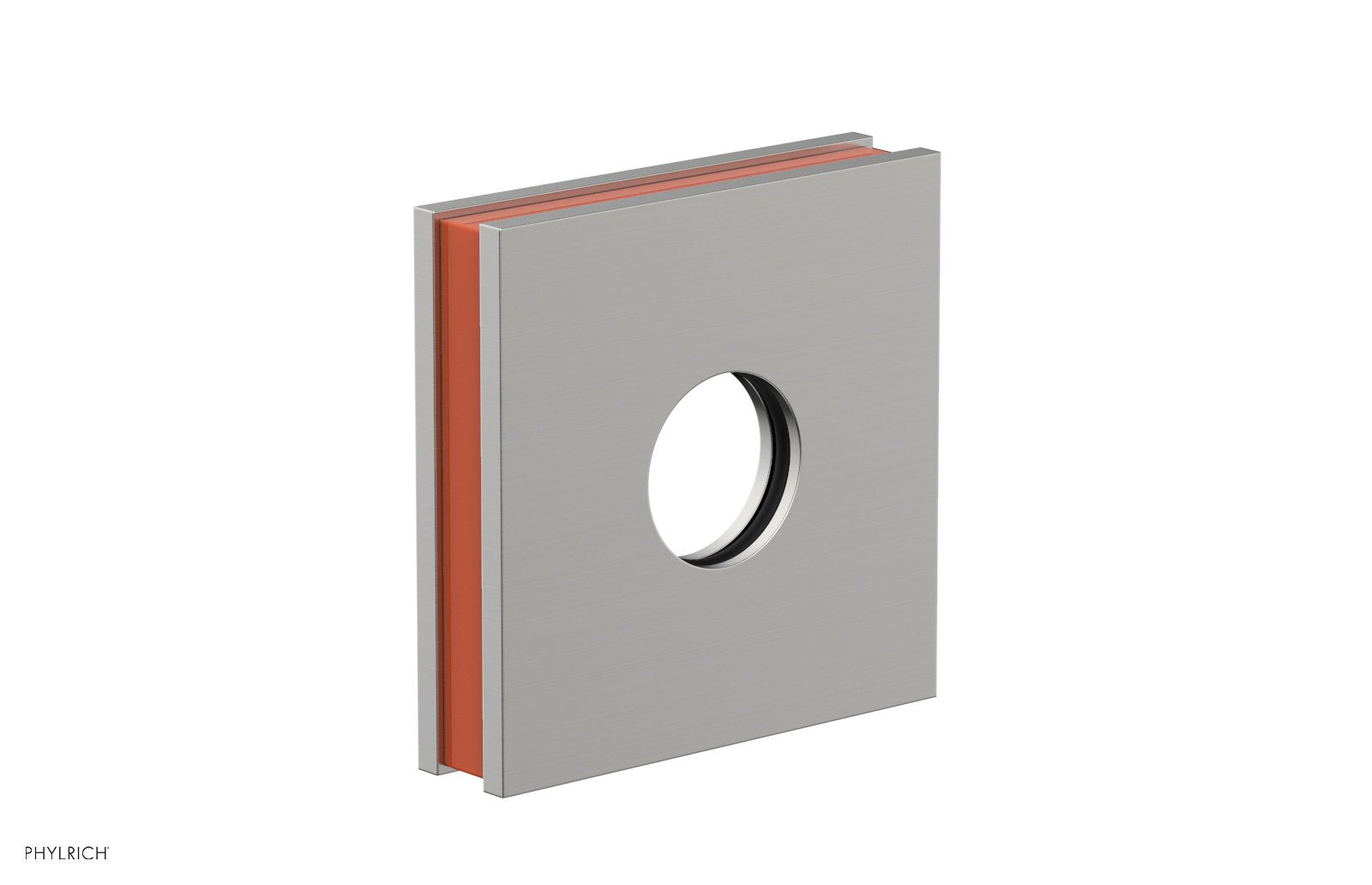 Square Flange with "Orange" Accent 3-722