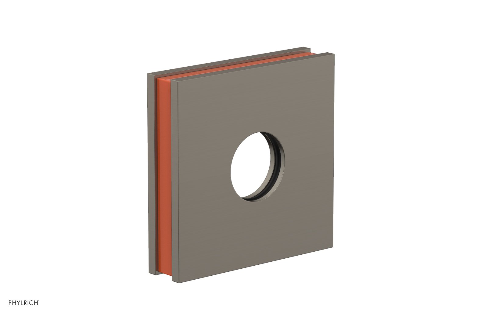 Square Flange with "Orange" Accent 3-722