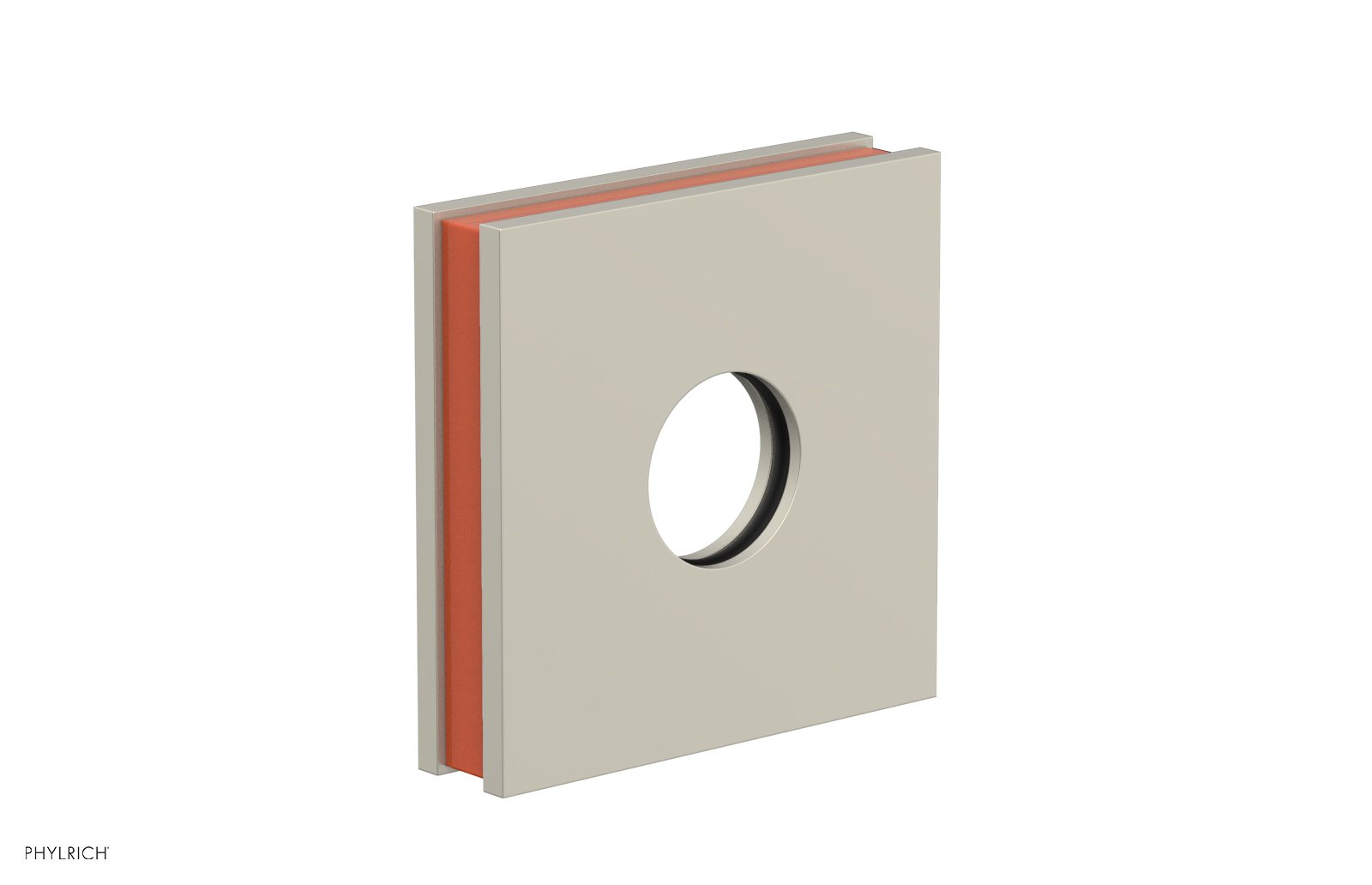 Square Flange with "Orange" Accent 3-722