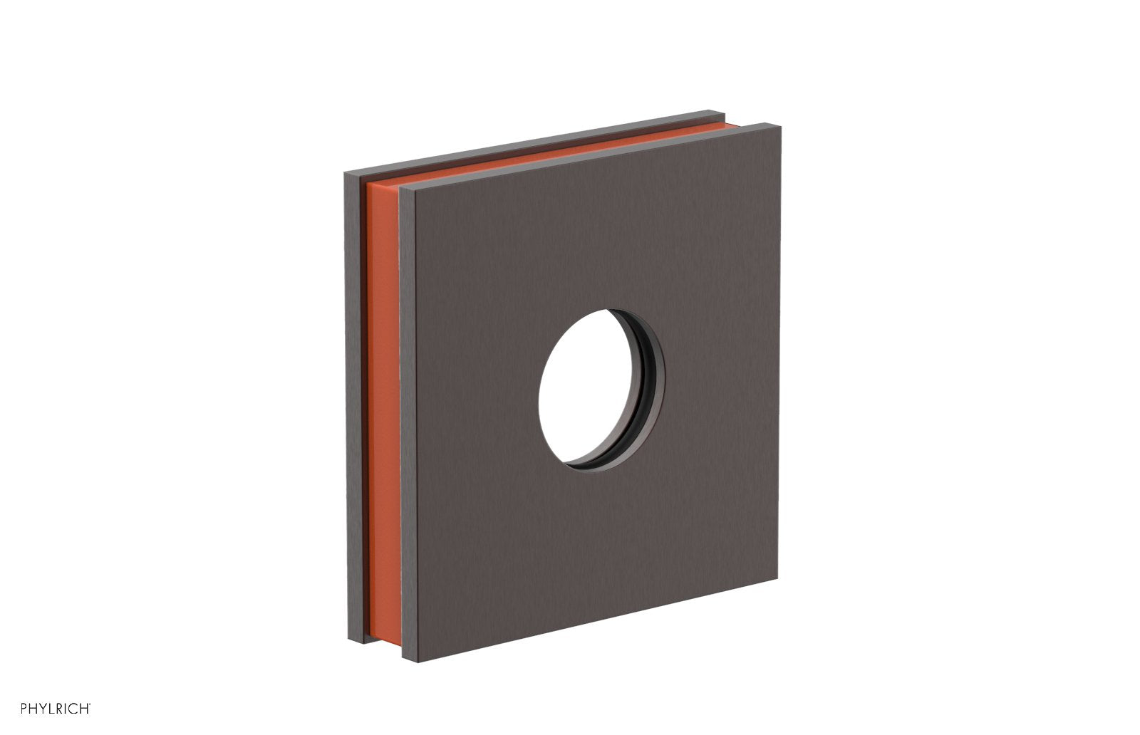 Square Flange with "Orange" Accent 3-722