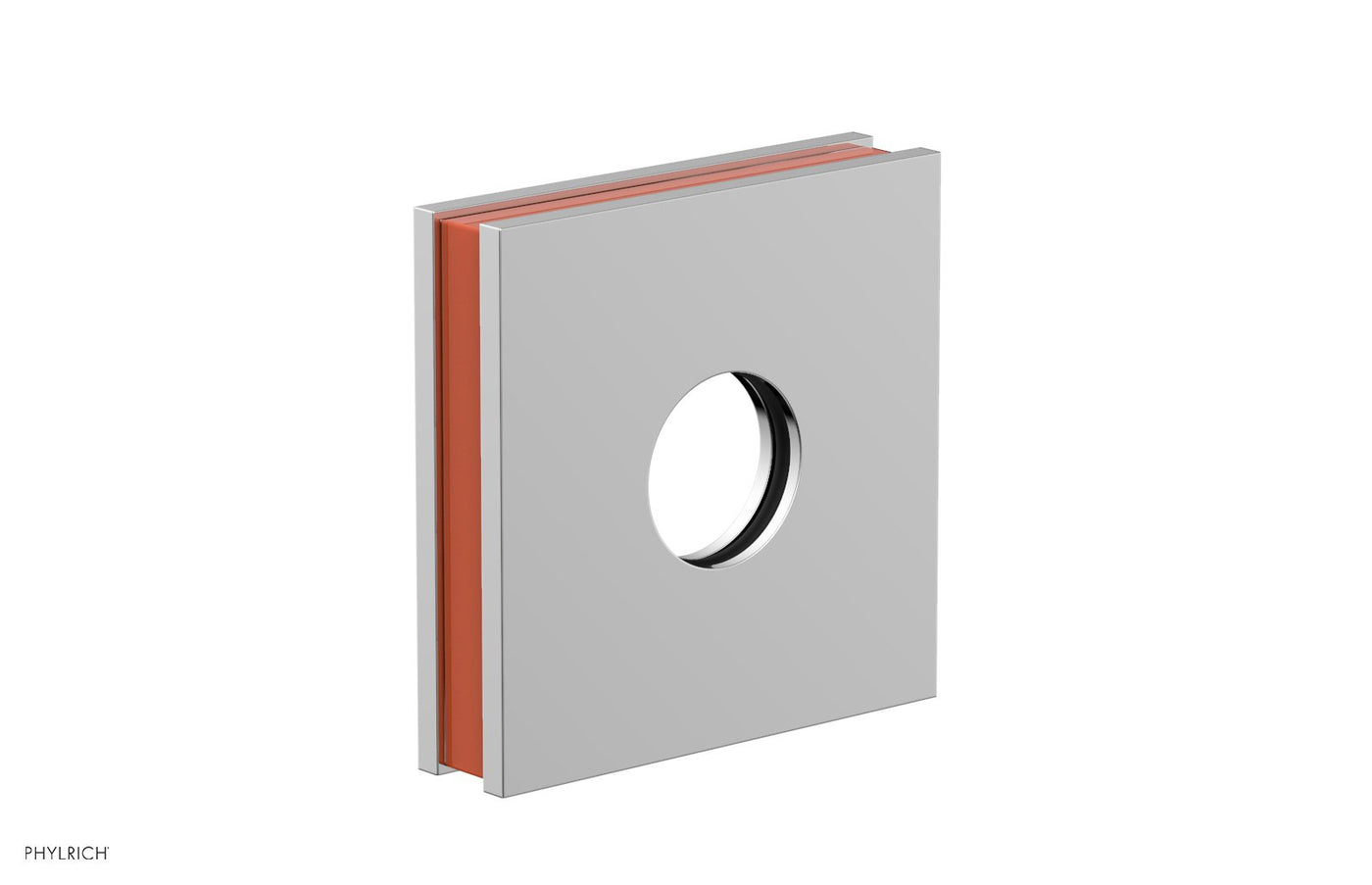 Square Flange with "Orange" Accent 3-722