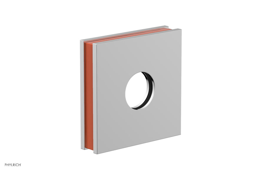 Square Flange with "Orange" Accent 3-722