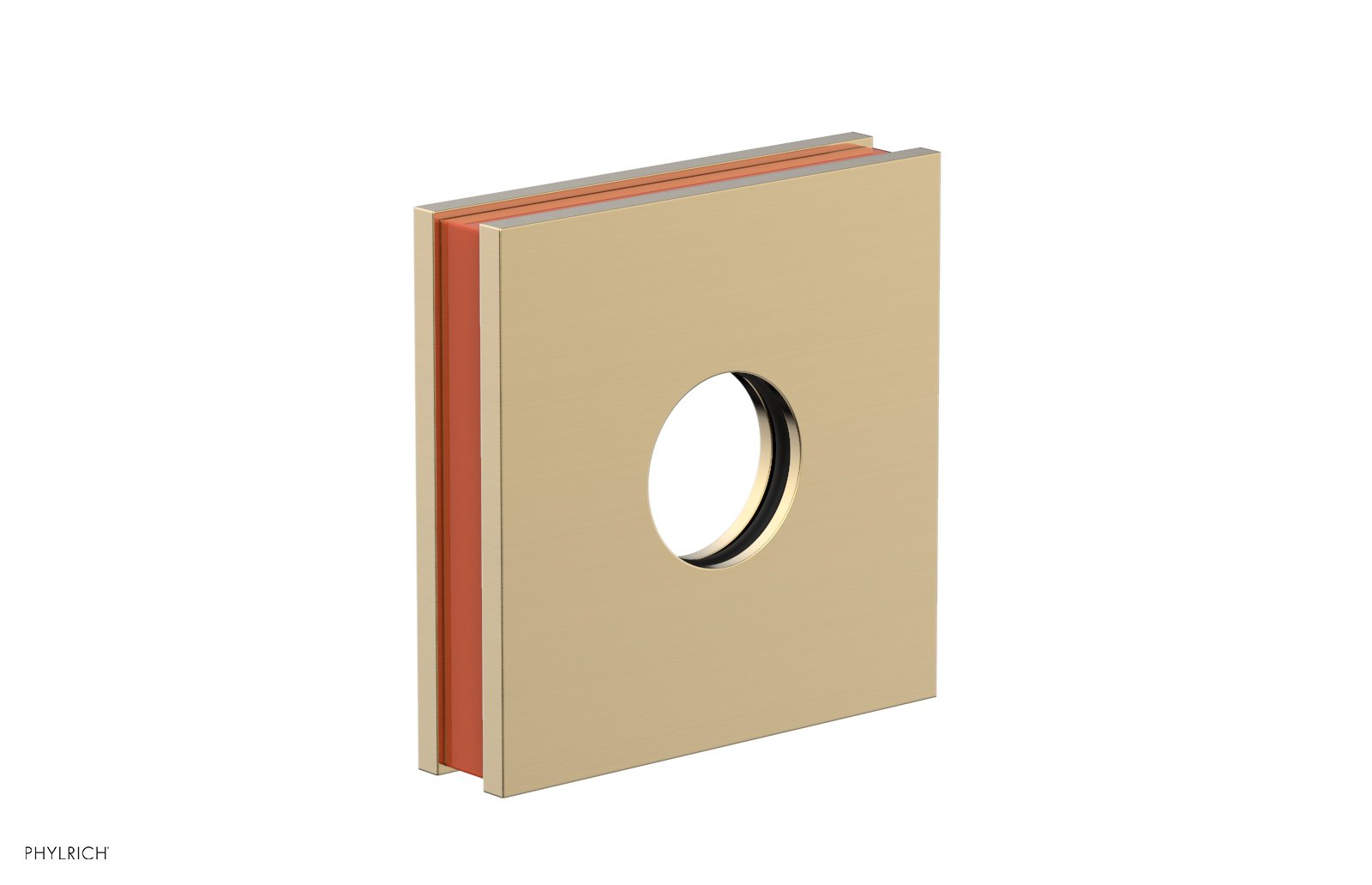 Square Flange with "Orange" Accent 3-722
