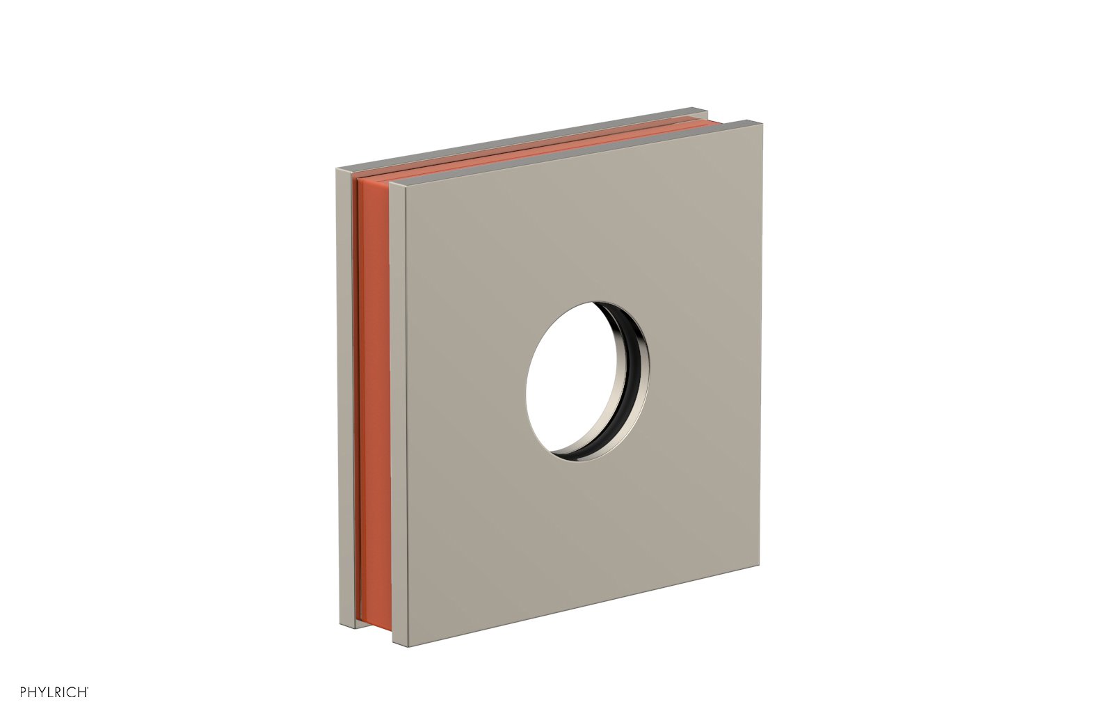 Square Flange with "Orange" Accent 3-722