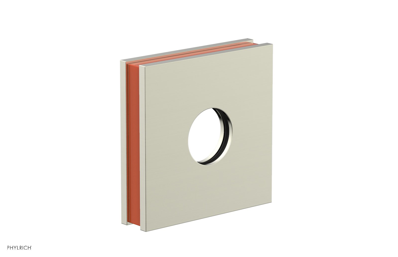 Square Flange with "Orange" Accent 3-722