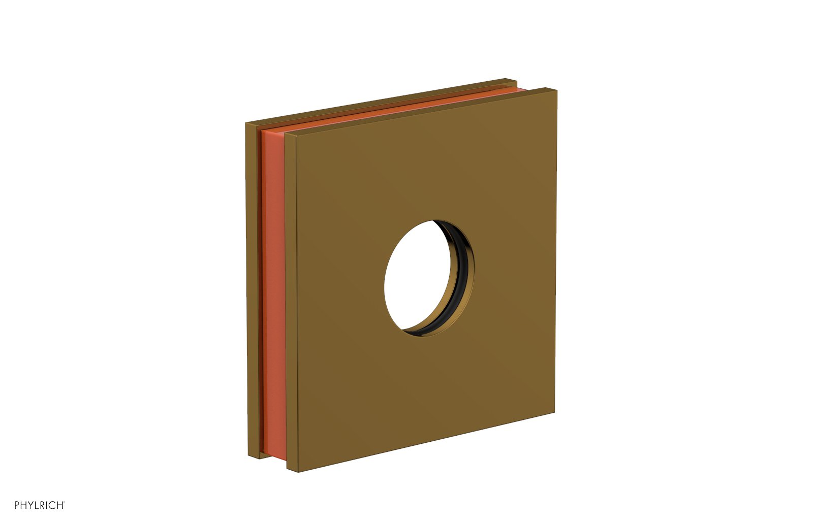 Square Flange with "Orange" Accent 3-722