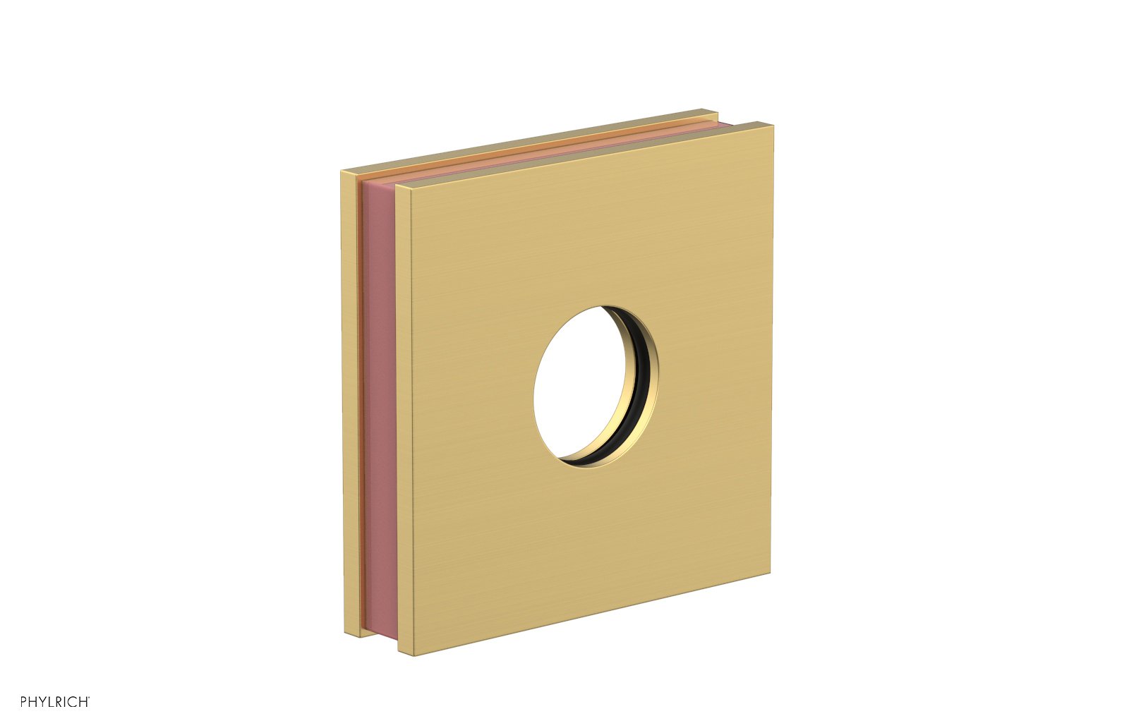 Square Flange with "Pink" Accent 3-722