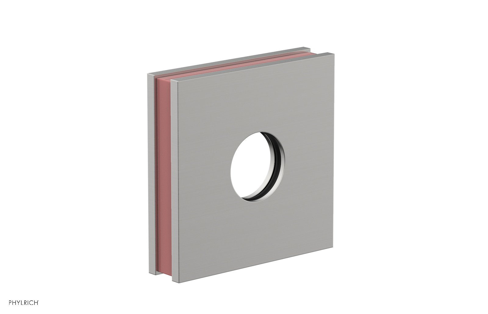 Square Flange with "Pink" Accent 3-722