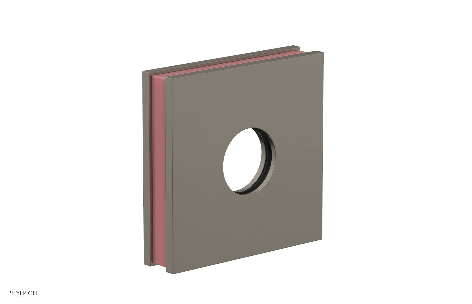 Square Flange with "Pink" Accent 3-722