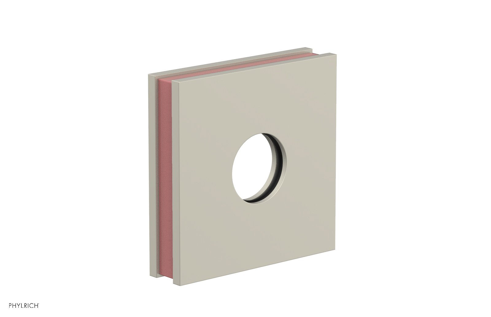 Square Flange with "Pink" Accent 3-722