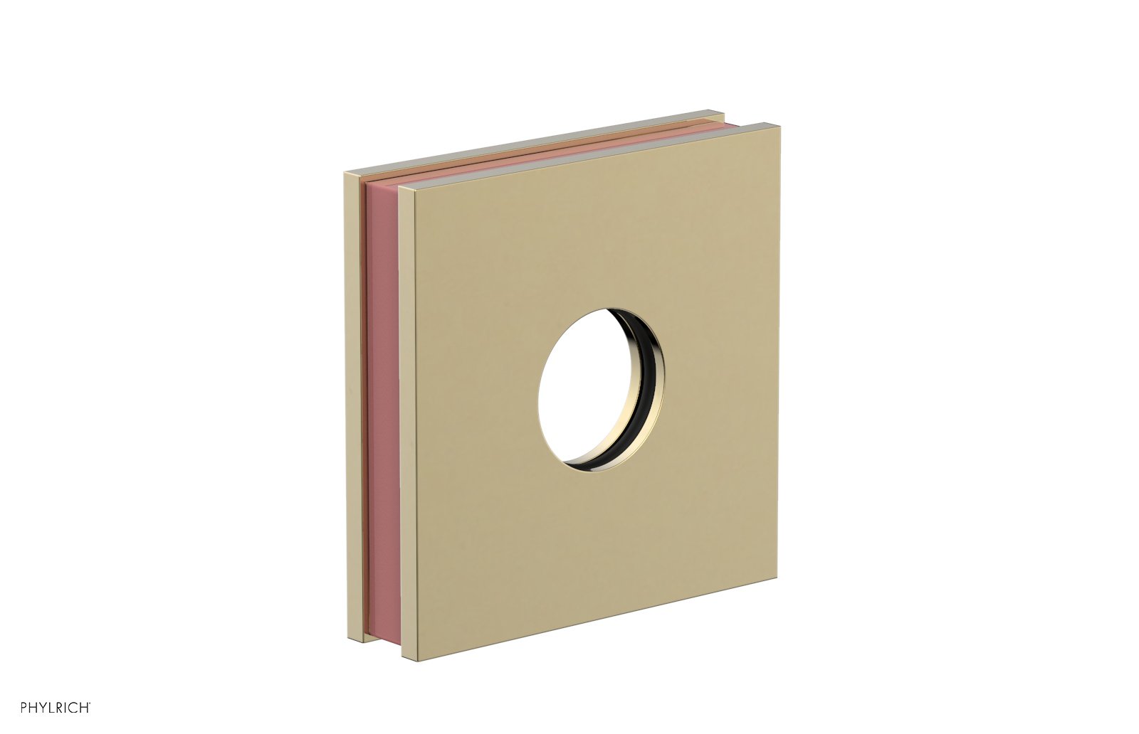 Square Flange with "Pink" Accent 3-722