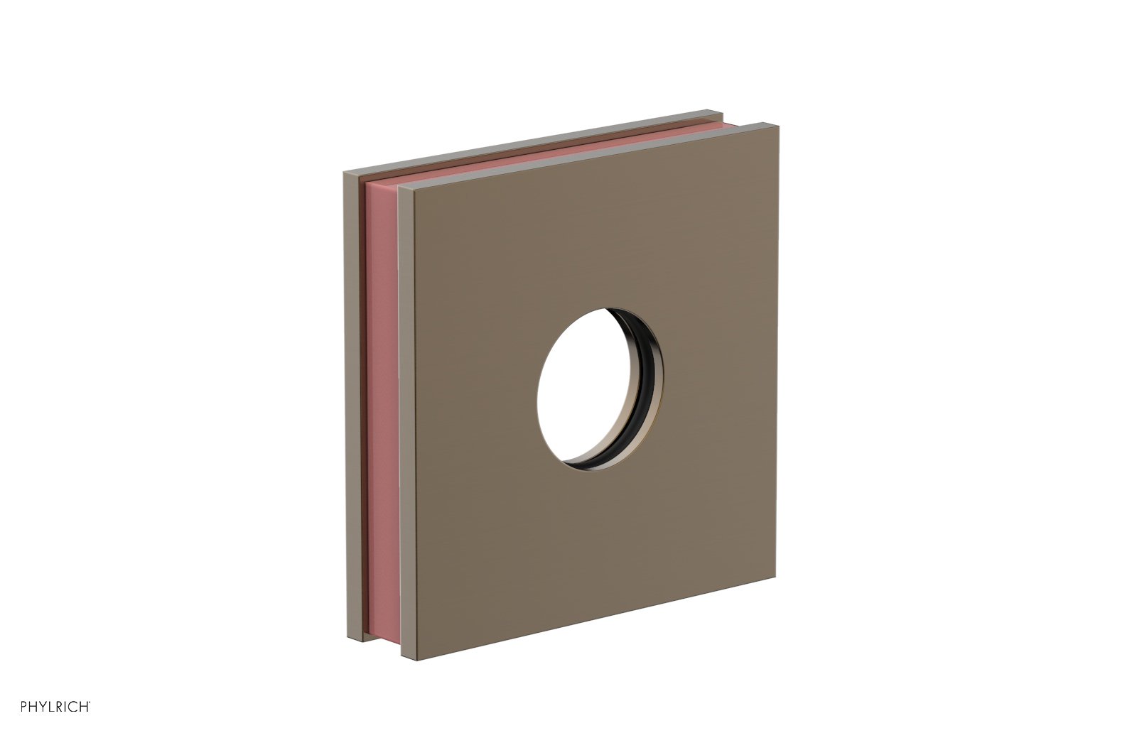 Square Flange with "Pink" Accent 3-722