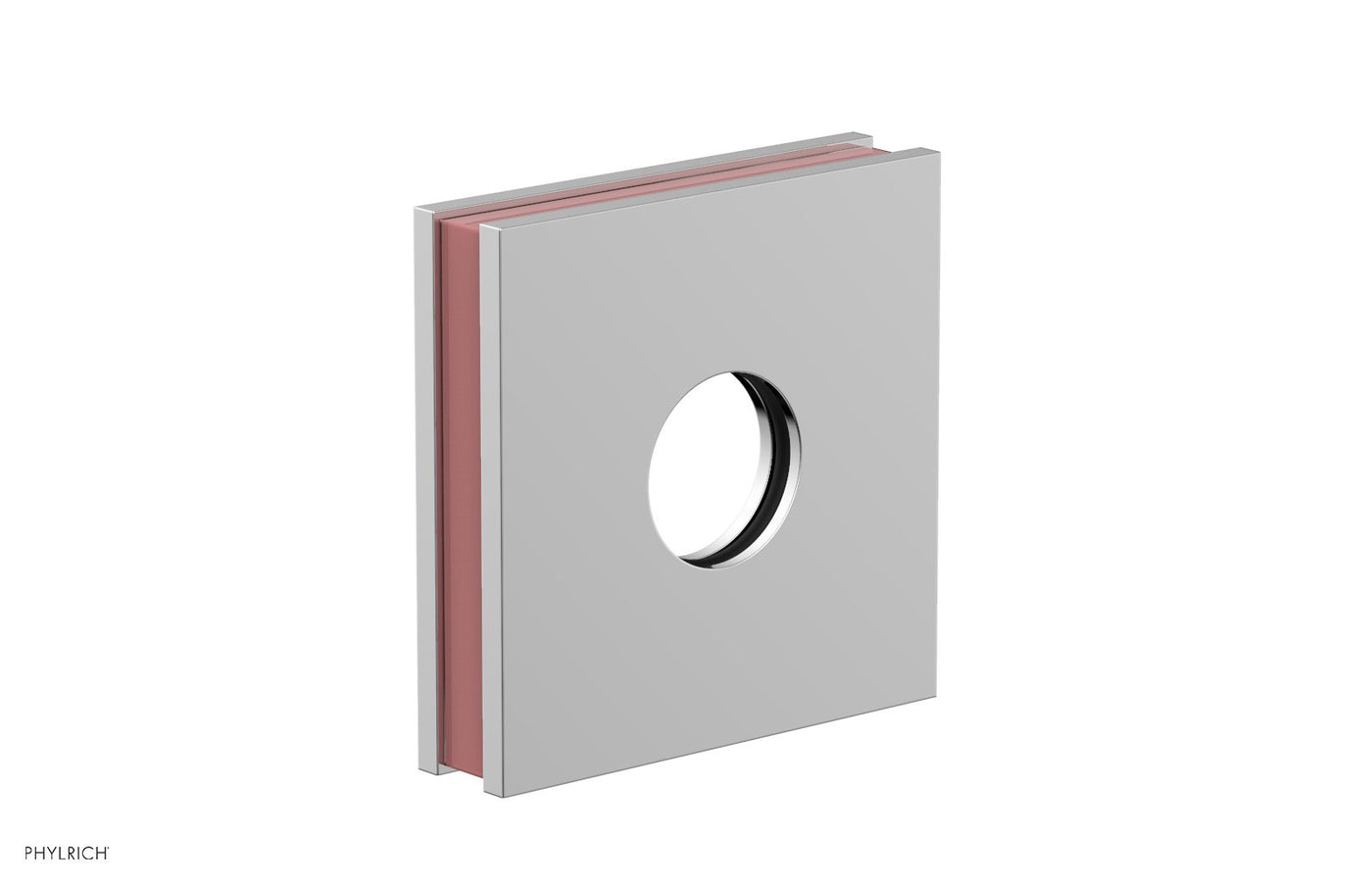 Square Flange with "Pink" Accent 3-722