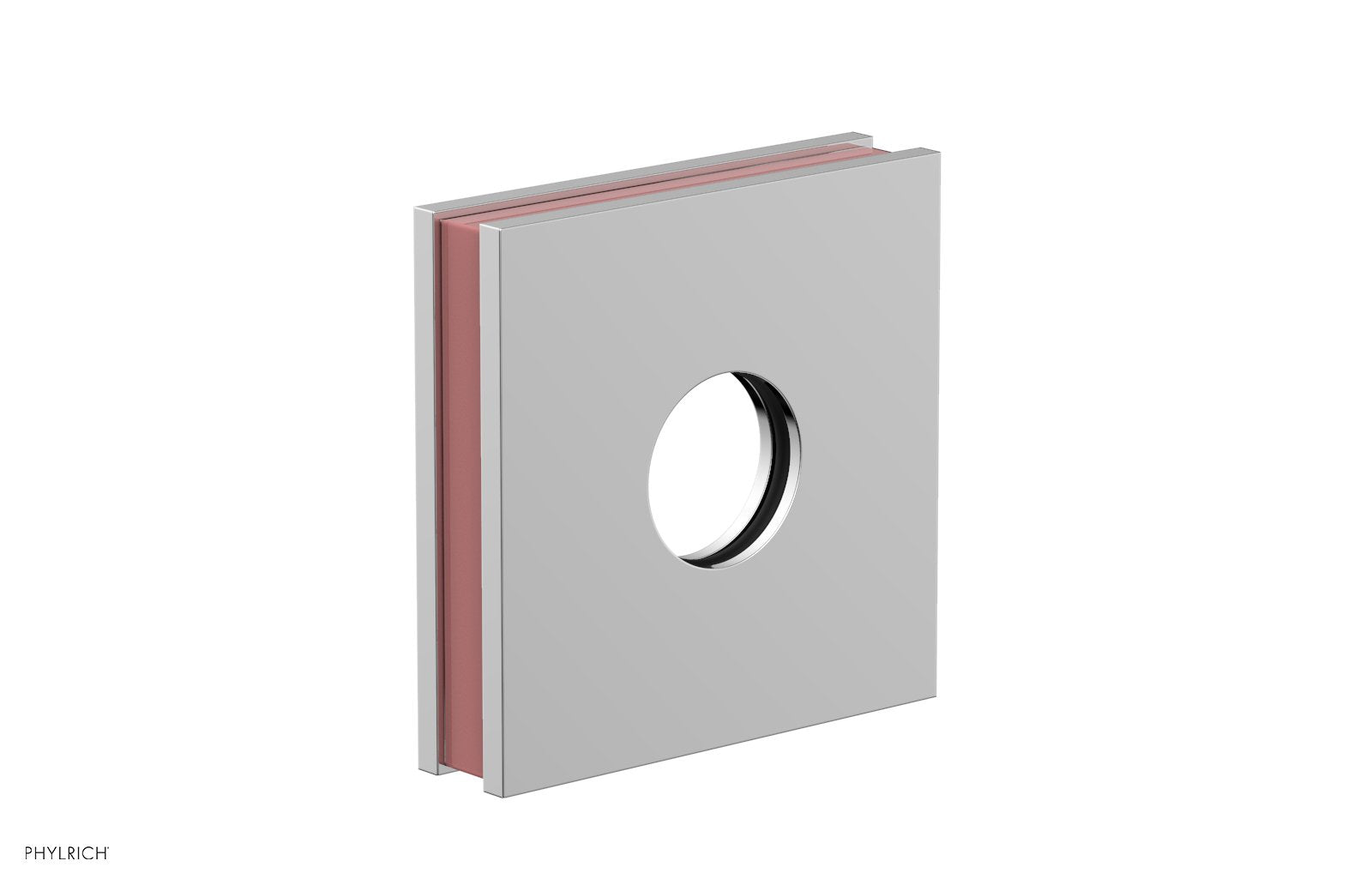 Square Flange with "Pink" Accent 3-722
