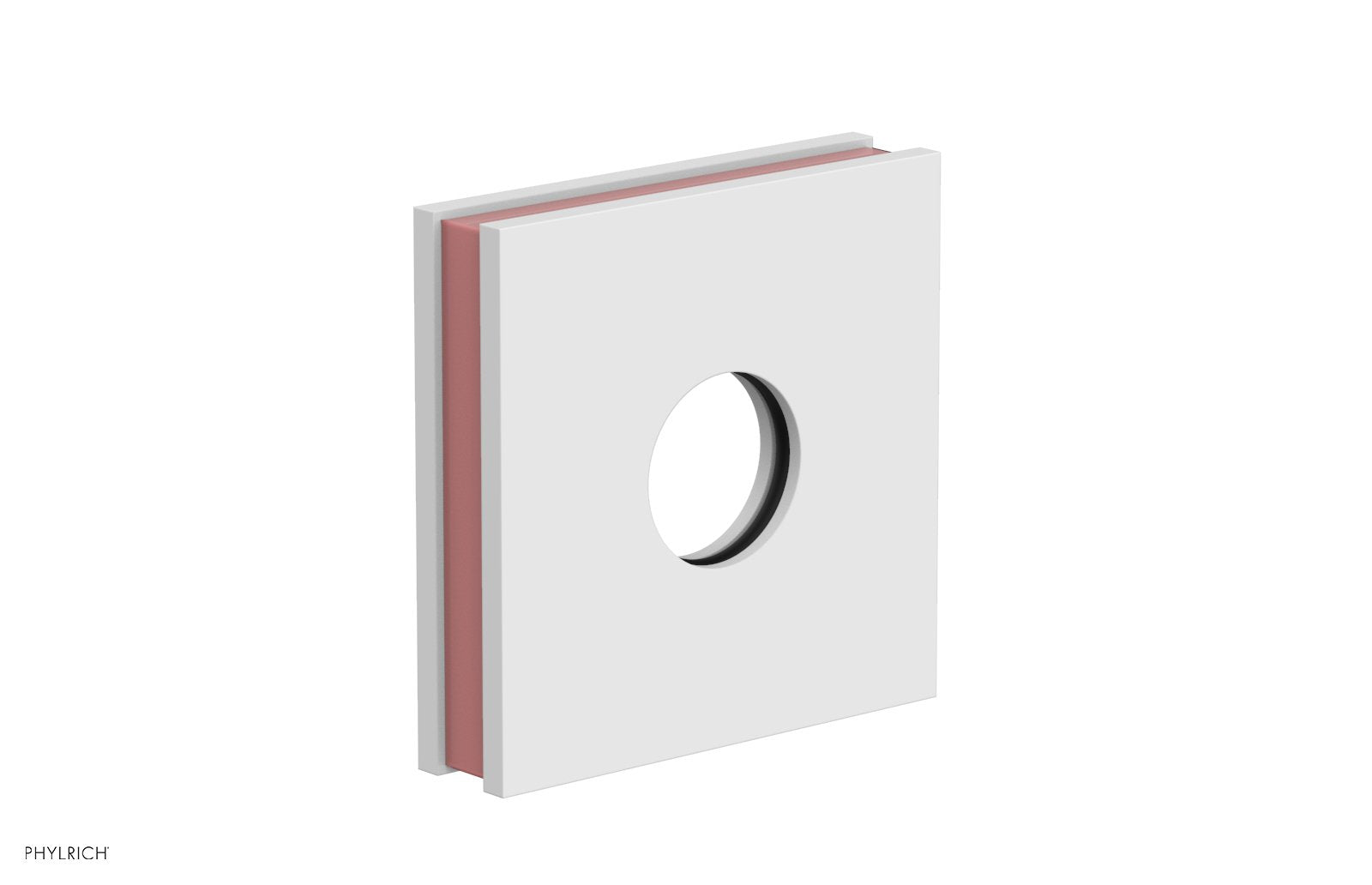 Square Flange with "Pink" Accent 3-722