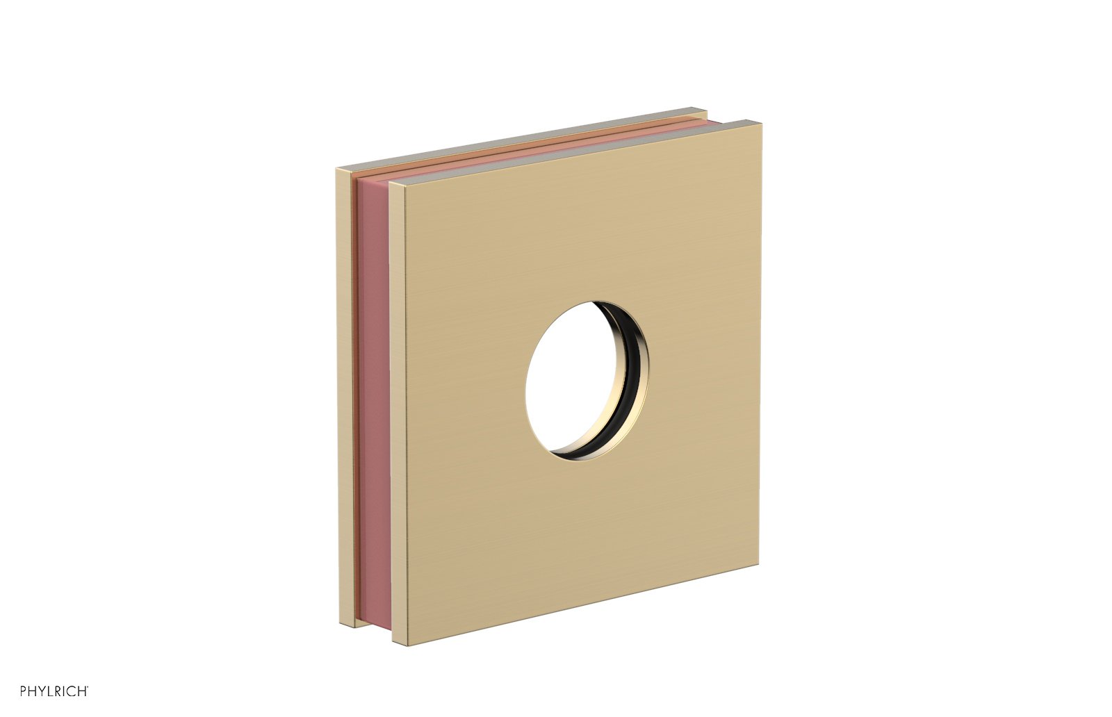Square Flange with "Pink" Accent 3-722
