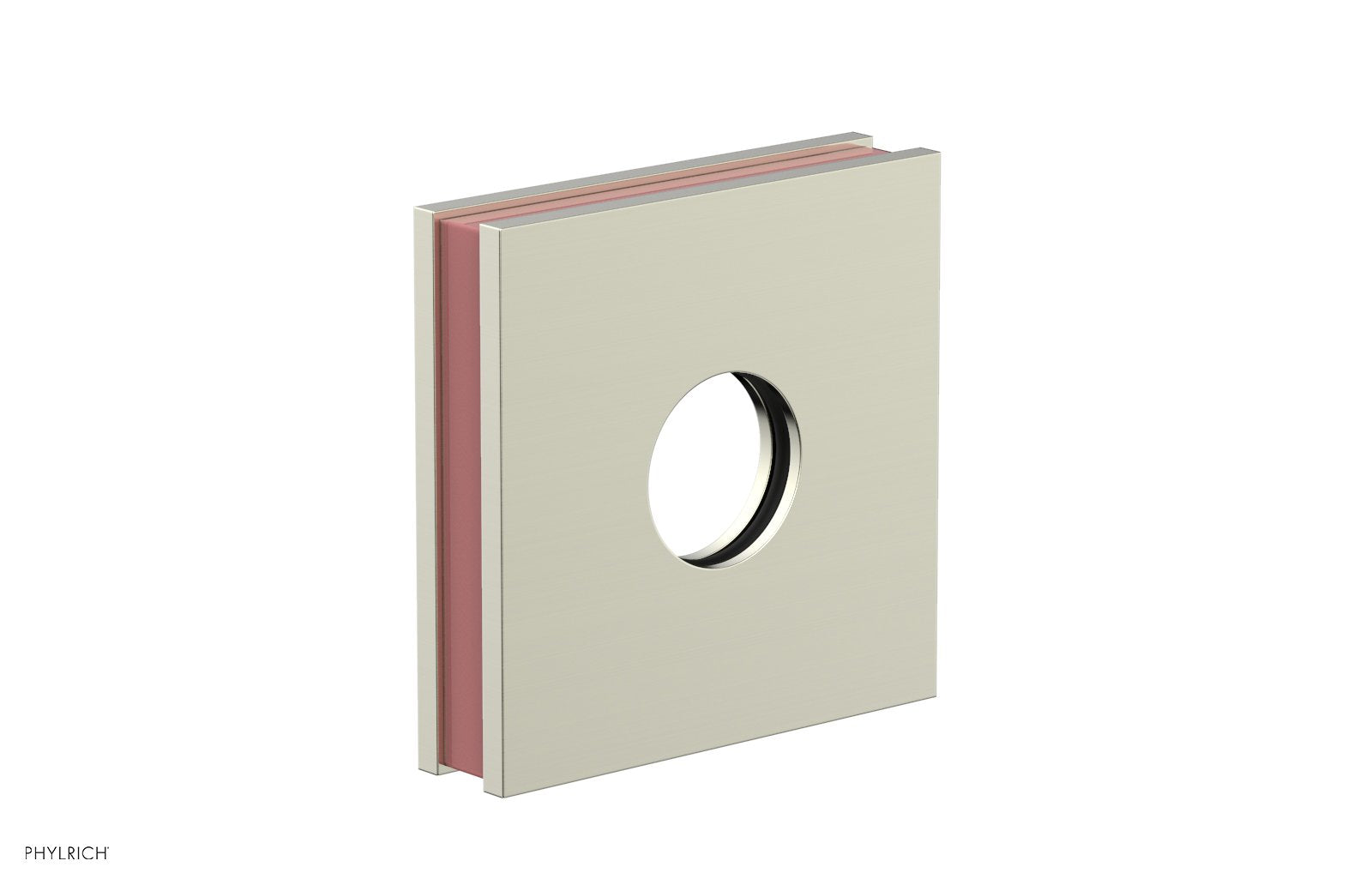 Square Flange with "Pink" Accent 3-722