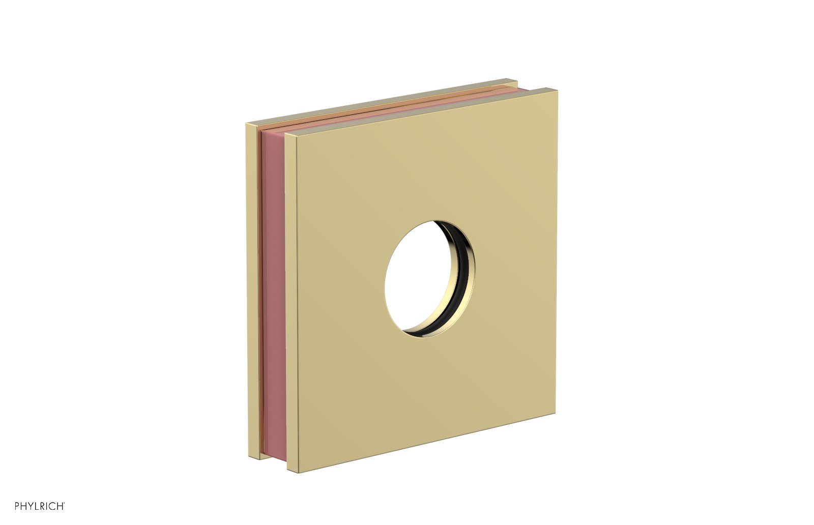 Square Flange with "Pink" Accent 3-722