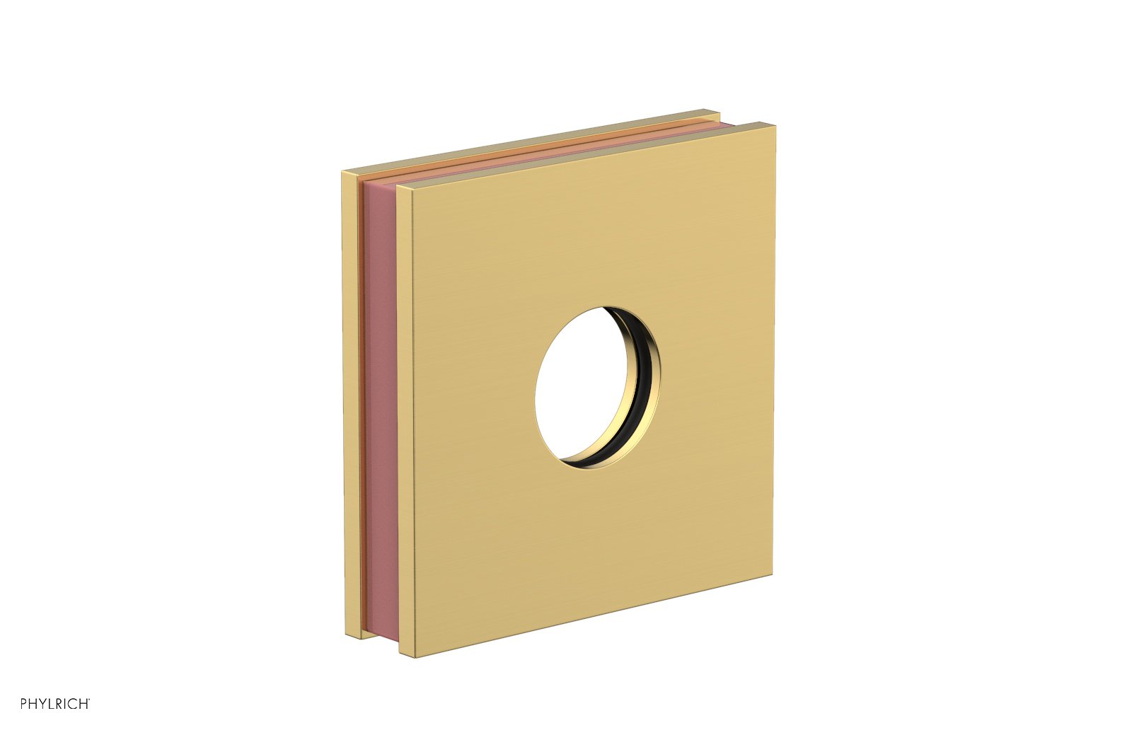 Square Flange with "Pink" Accent 3-722