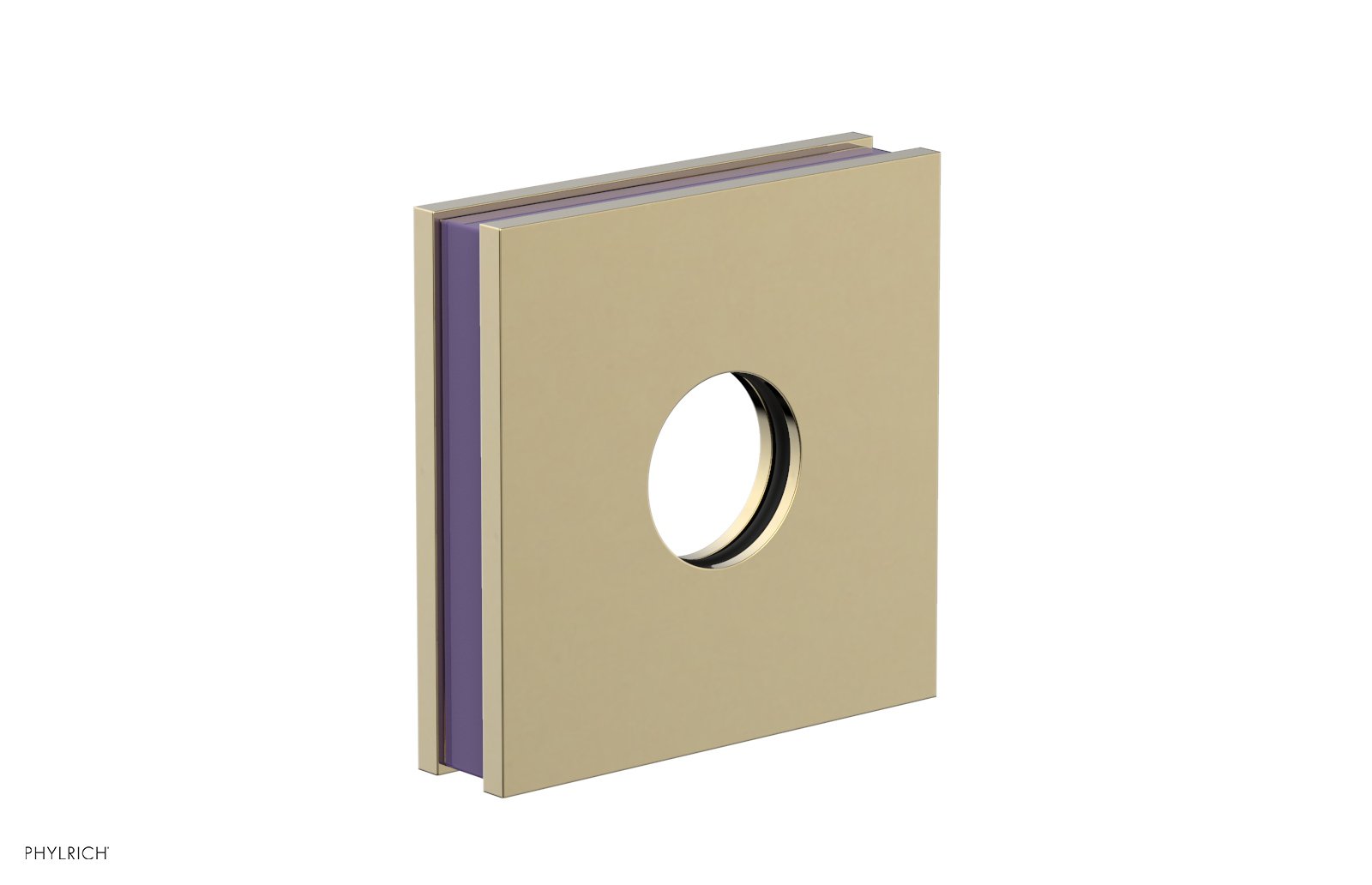 Square Flange with "Purple" Accent 3-722