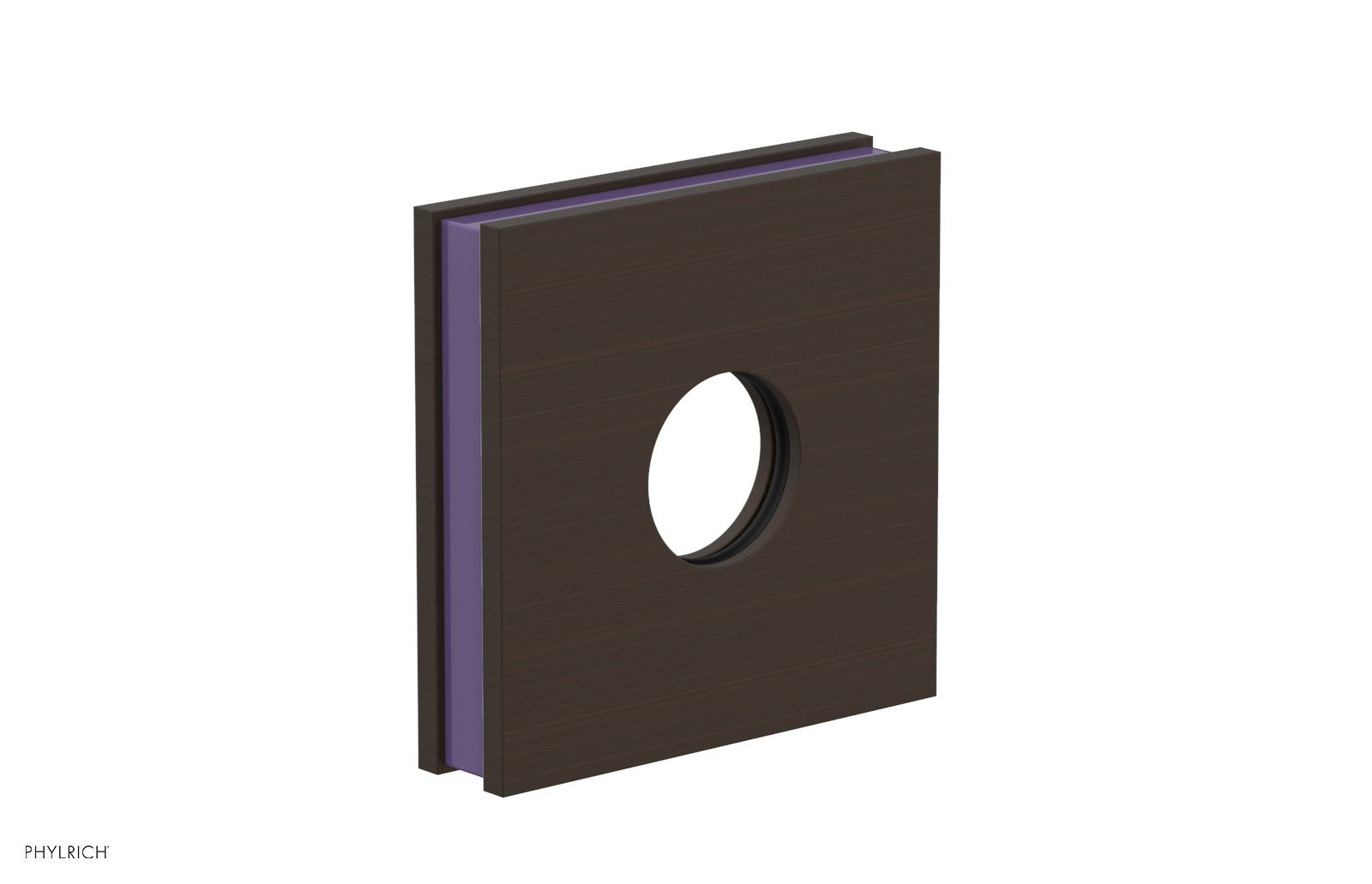 Square Flange with "Purple" Accent 3-722