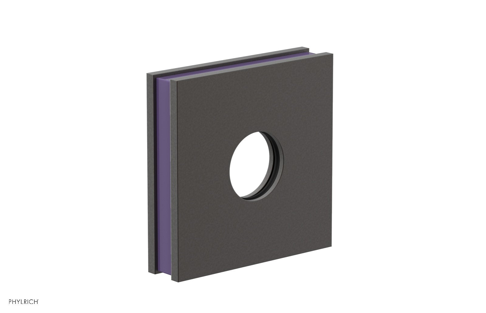 Square Flange with "Purple" Accent 3-722
