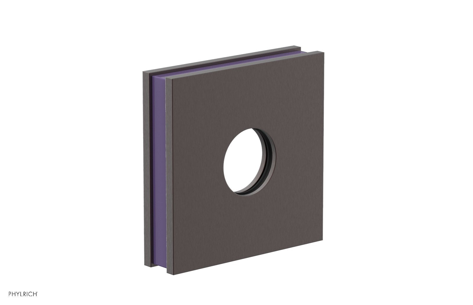 Square Flange with "Purple" Accent 3-722