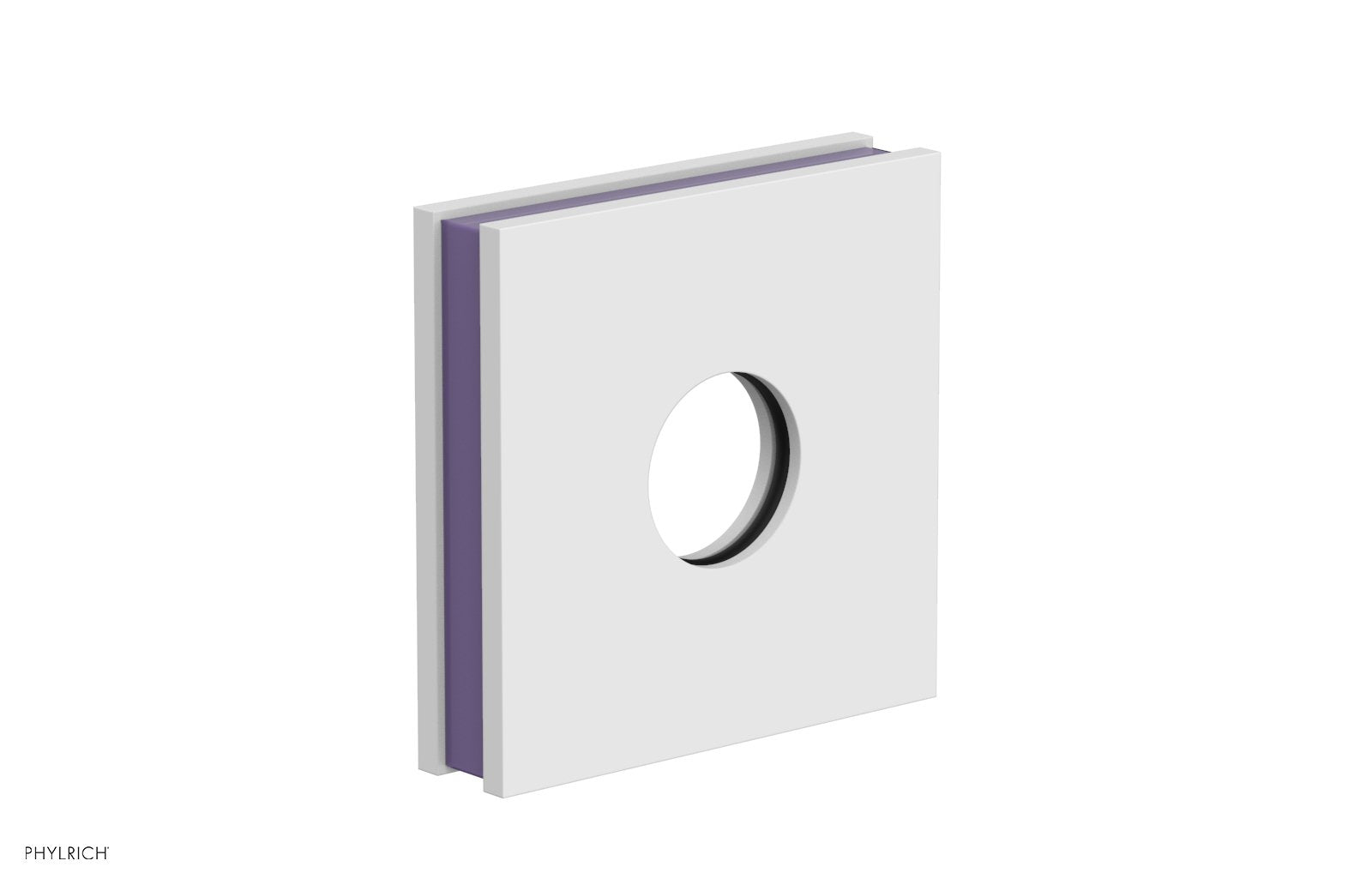 Square Flange with "Purple" Accent 3-722