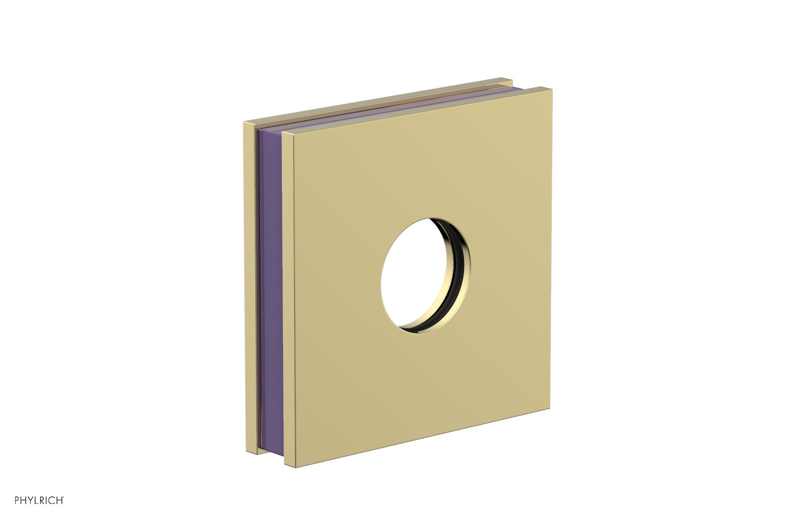 Square Flange with "Purple" Accent 3-722