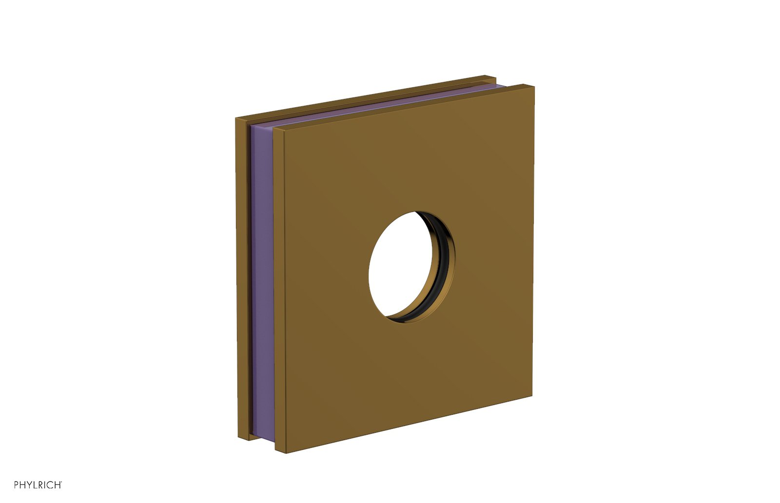 Square Flange with "Purple" Accent 3-722