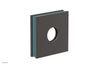 Square Flange with "Turquoise" Accent 3-722
