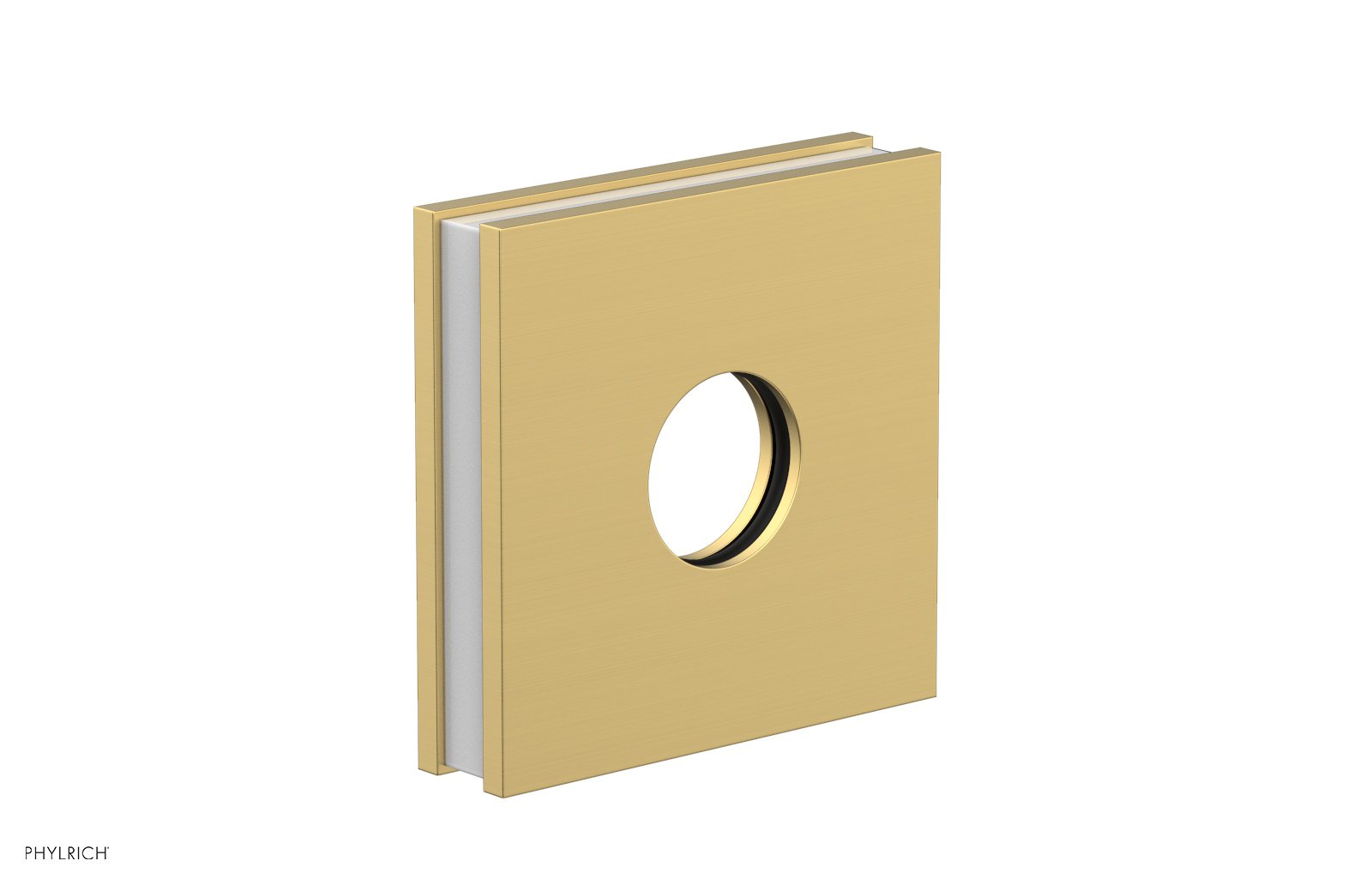 Square Flange with "White" Accent 3-722