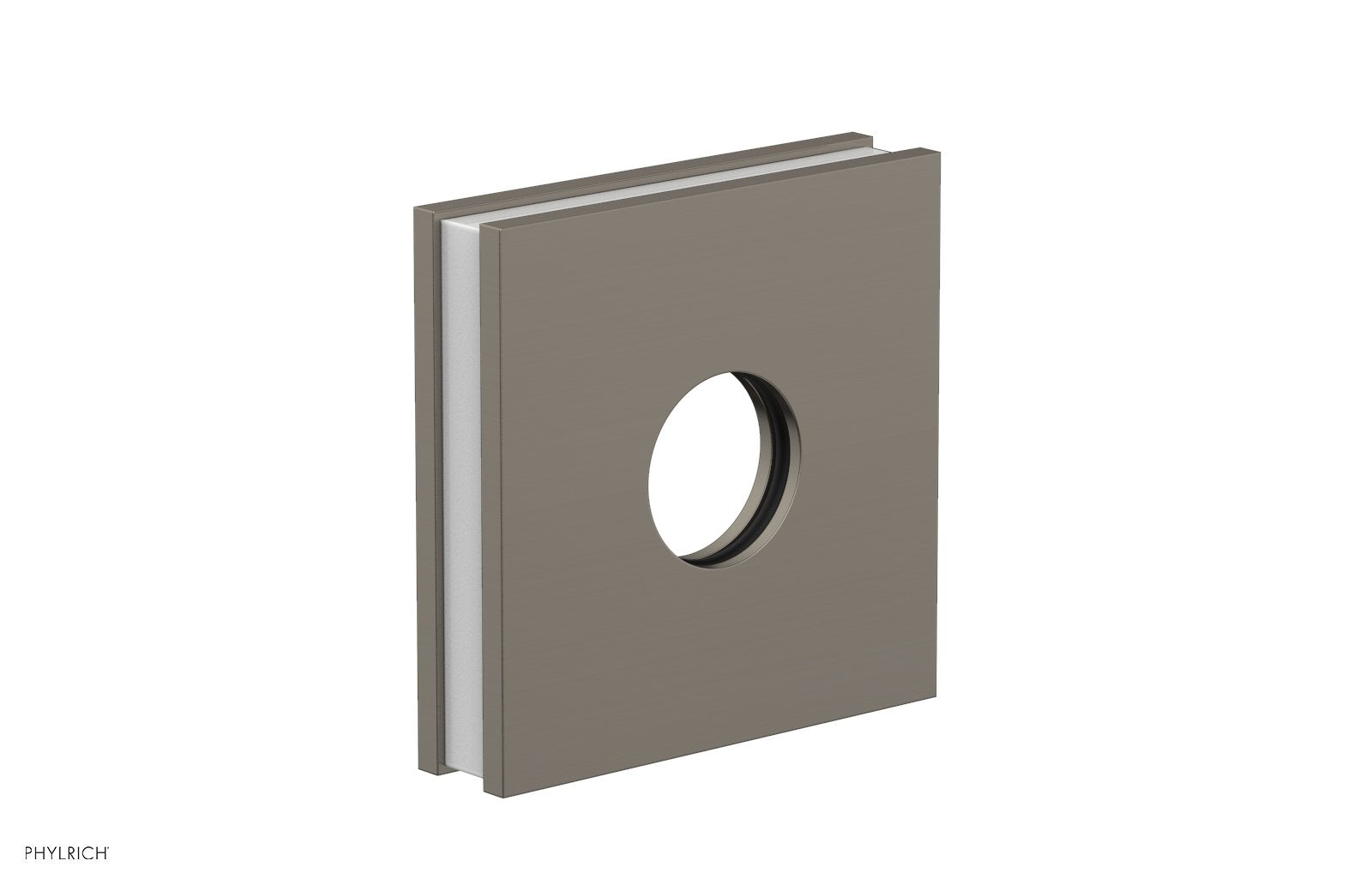 Square Flange with "White" Accent 3-722