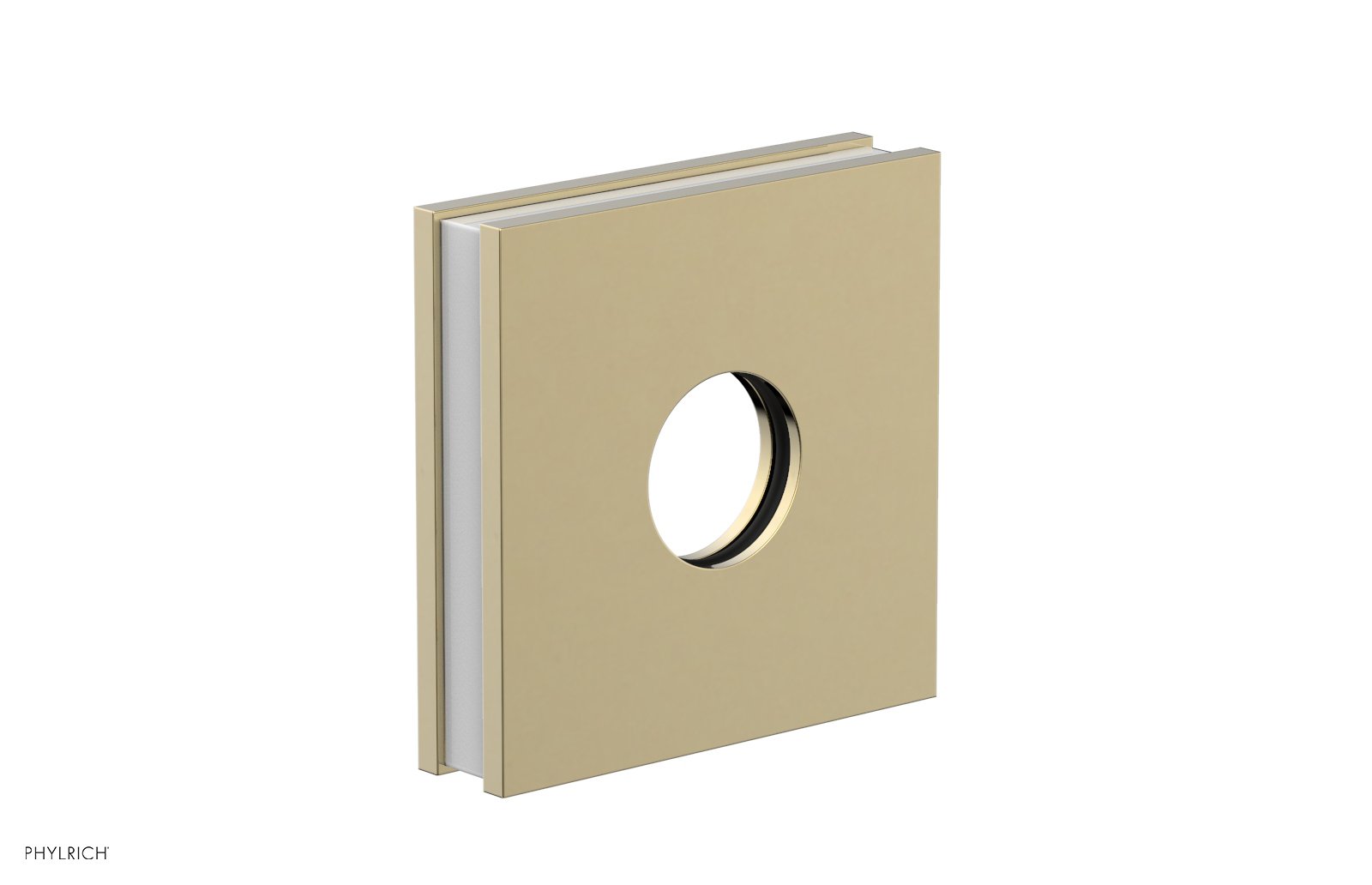 Square Flange with "White" Accent 3-722