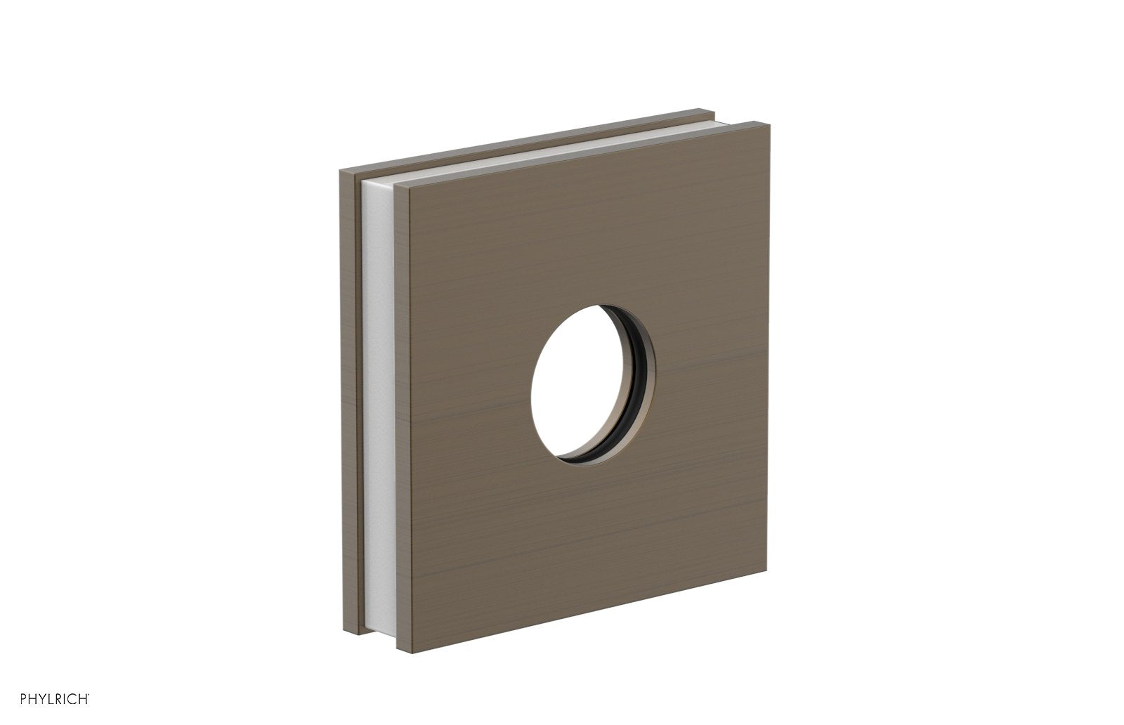 Square Flange with "White" Accent 3-722