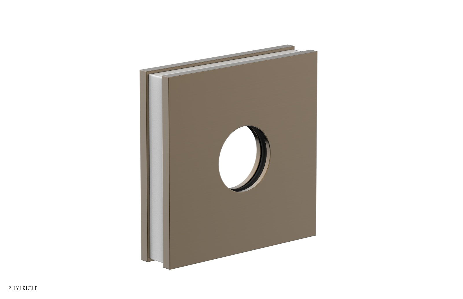 Square Flange with "White" Accent 3-722