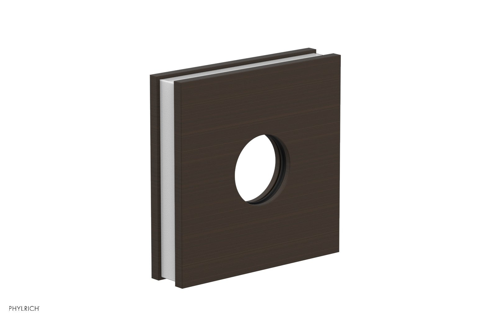 Square Flange with "White" Accent 3-722