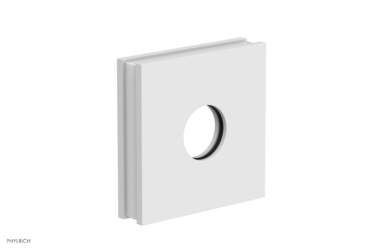 Square Flange with "White" Accent 3-722