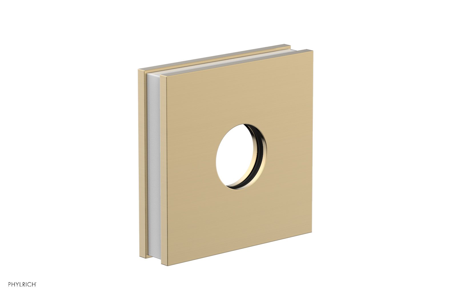 Square Flange with "White" Accent 3-722