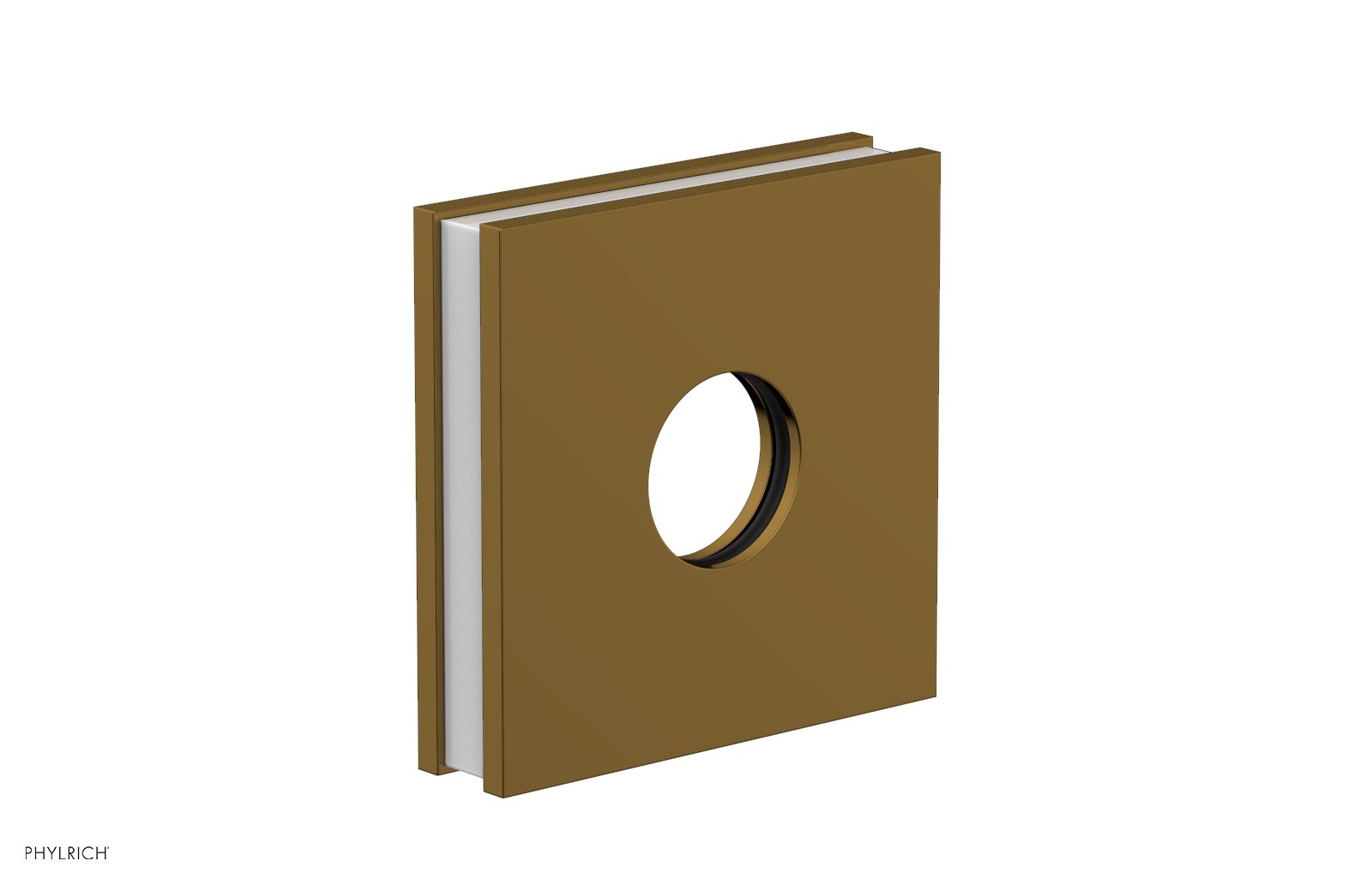 Square Flange with "White" Accent 3-722