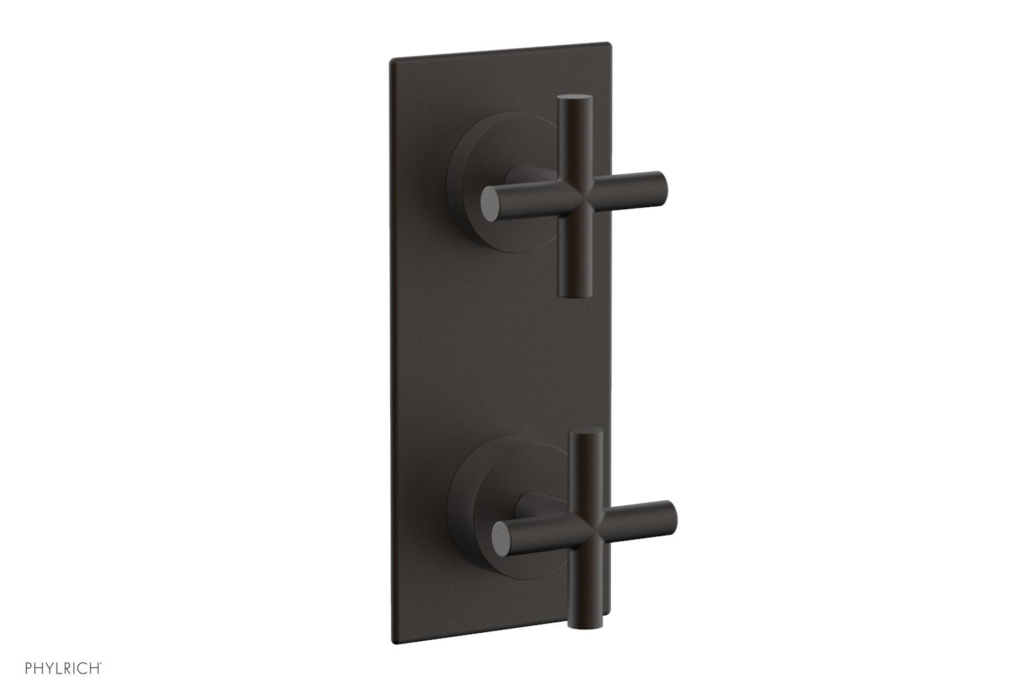 TRANSITION - 1/2" Thermostatic Valve with Volume Control or Diverter, Cross Handles 4-012