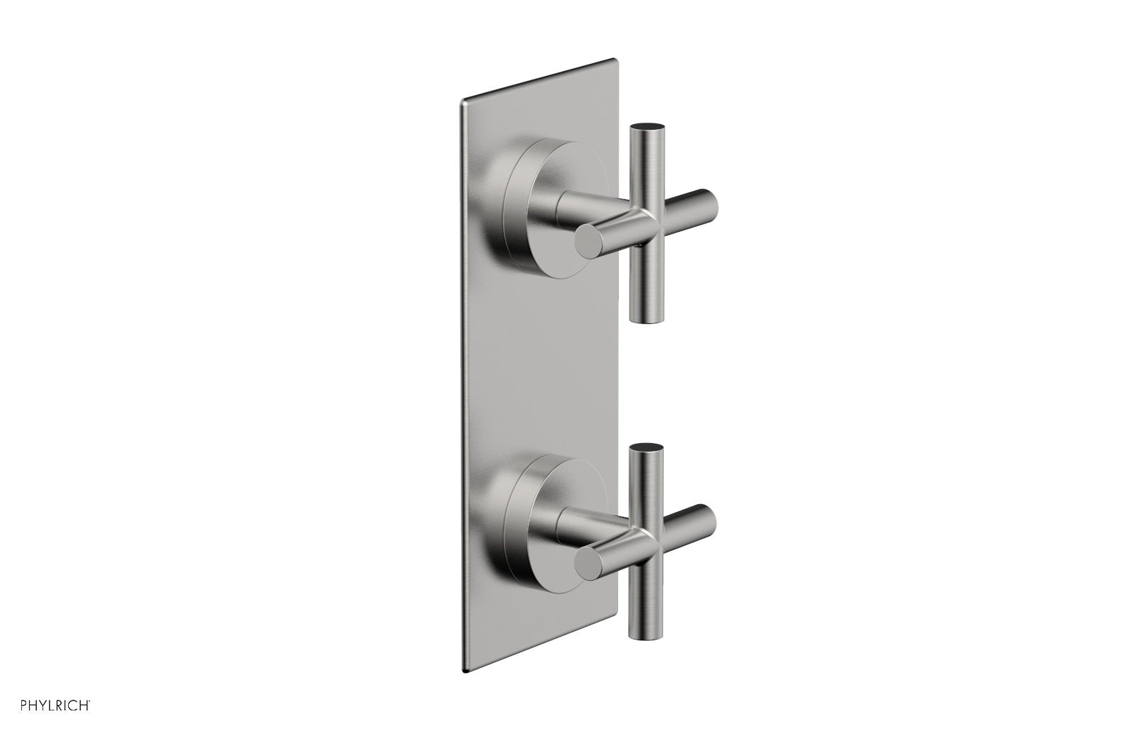 TRANSITION - 3/4" Thermostatic Valve with Volume Control or Diverter, Cross Handles 4-012