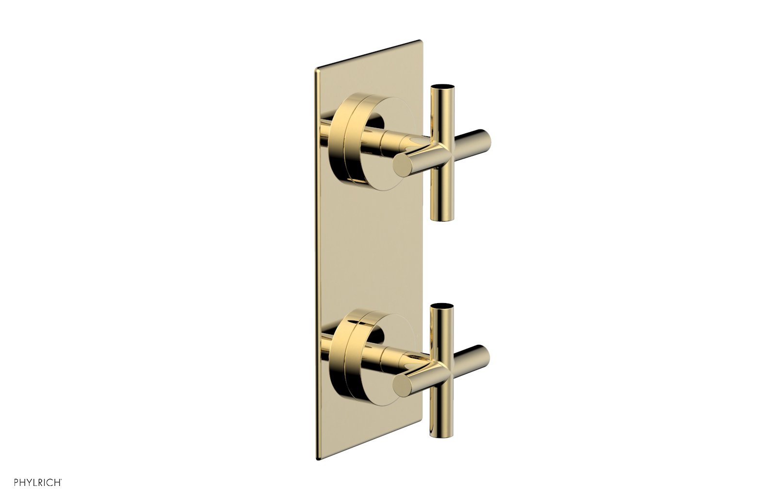 TRANSITION - 3/4" Thermostatic Valve with Volume Control or Diverter, Cross Handles 4-012